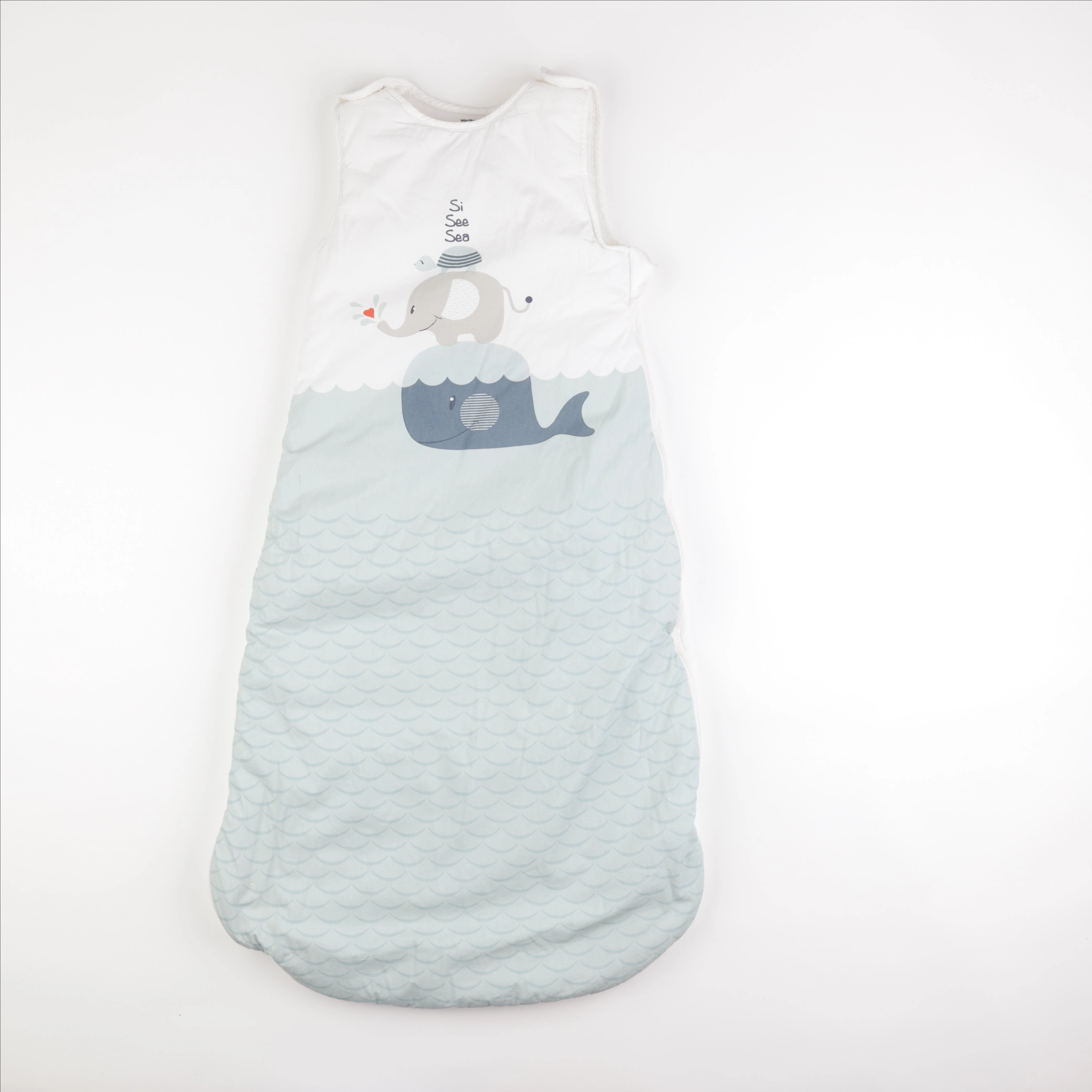 Vertbaudet - gigoteuse blanc, bleu - 18/36 mois