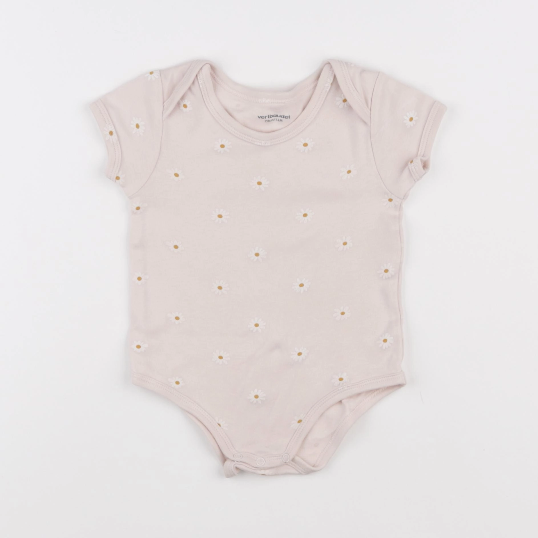 Vertbaudet - body rose - 12 mois