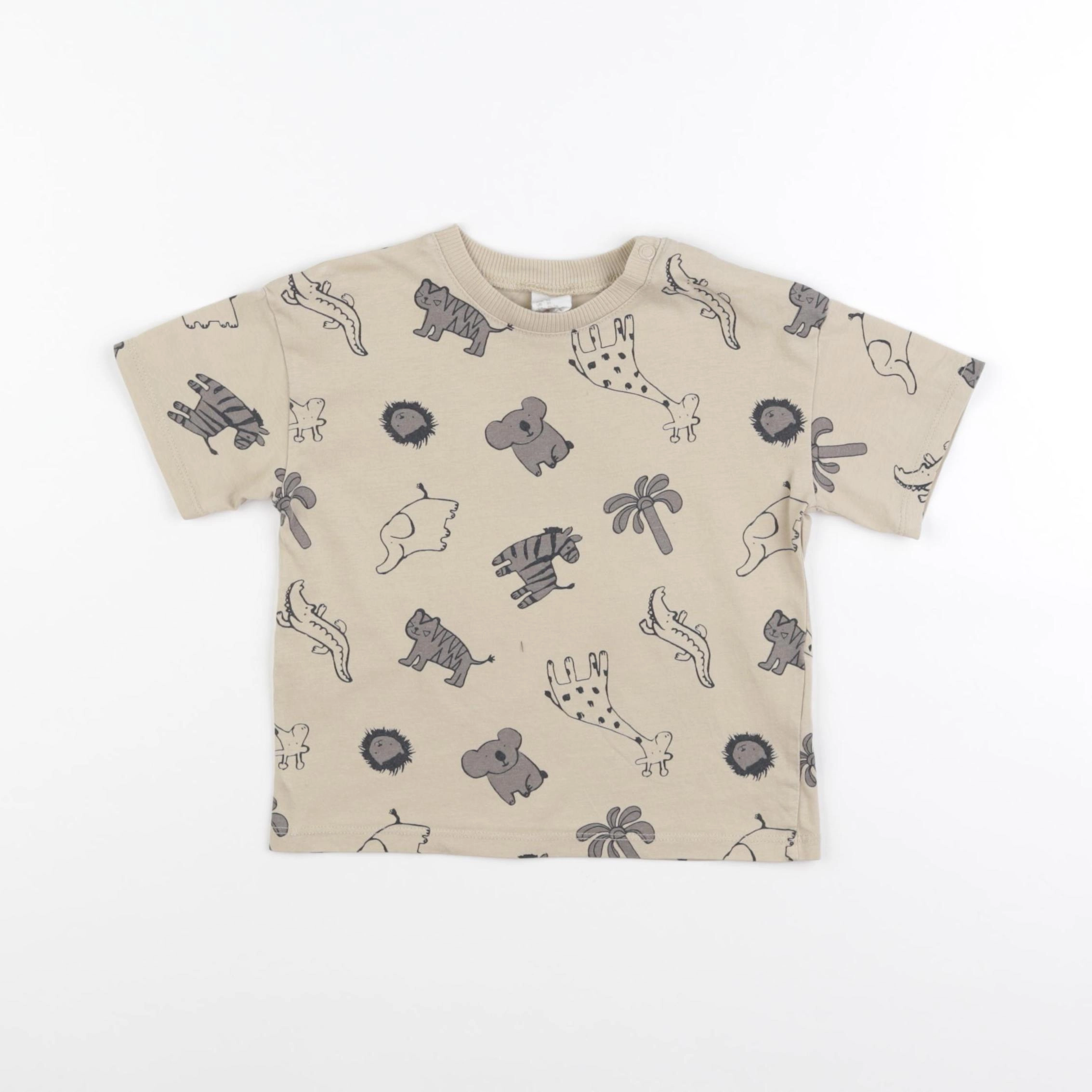 H&M - tee-shirt beige - 18/24 mois