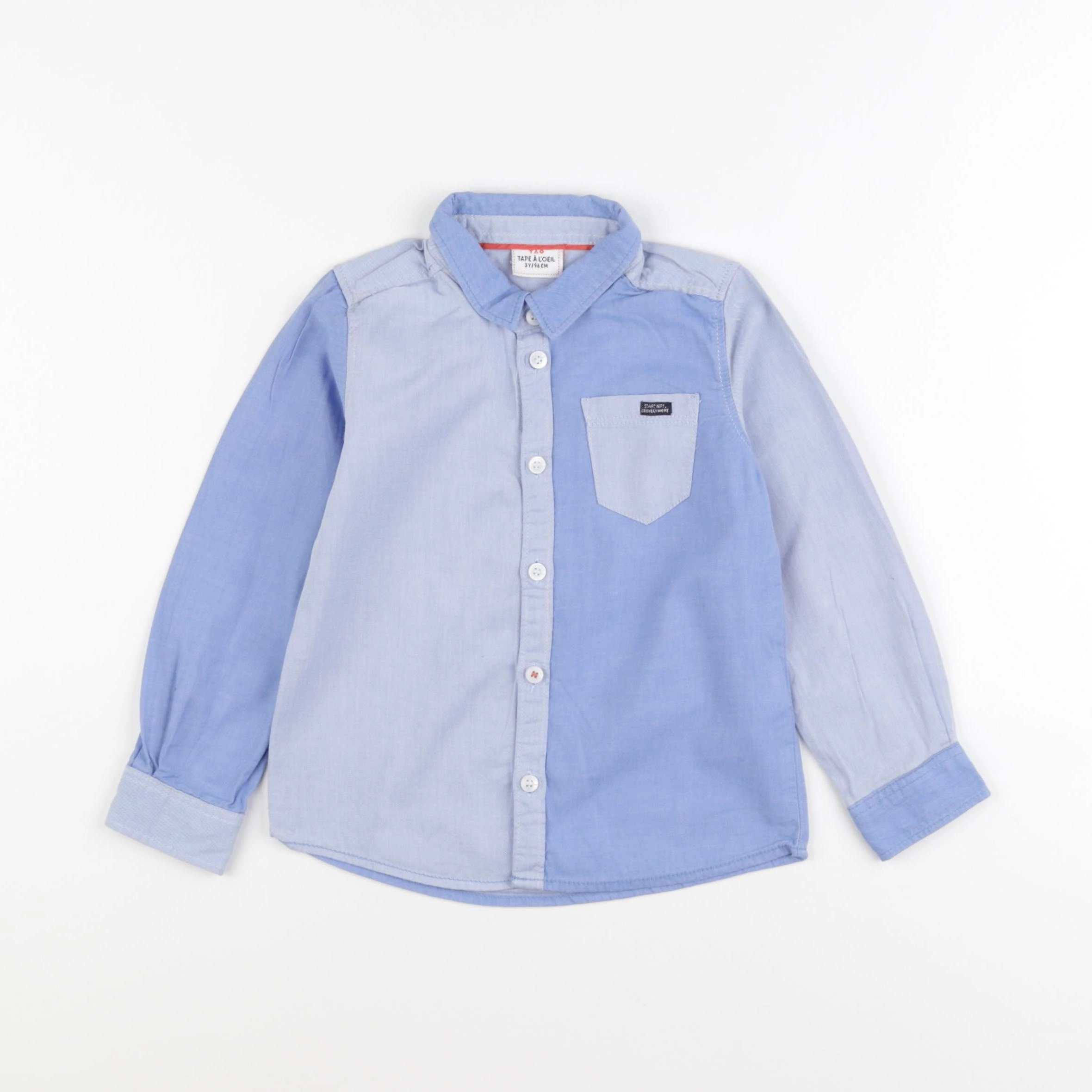 Tape à l'oeil - chemise bleu - 3 ans
