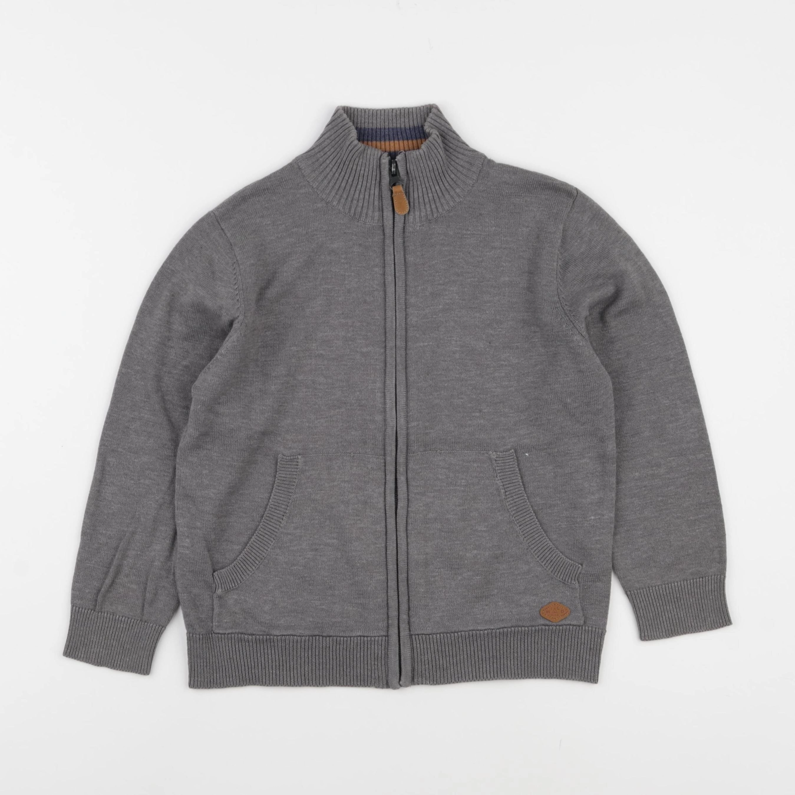 Vertbaudet - gilet gris - 8 ans
