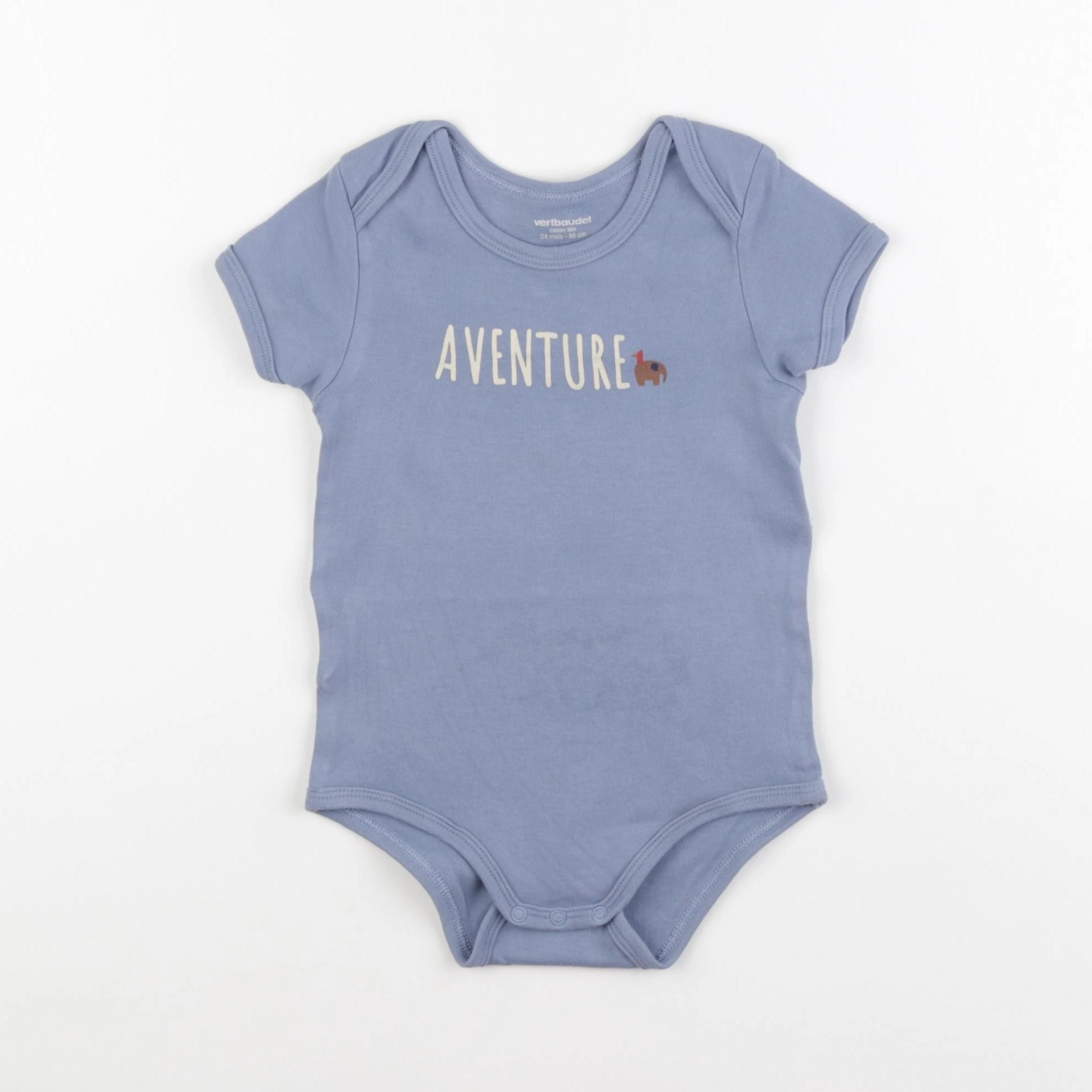 Vertbaudet - body bleu - 24 mois