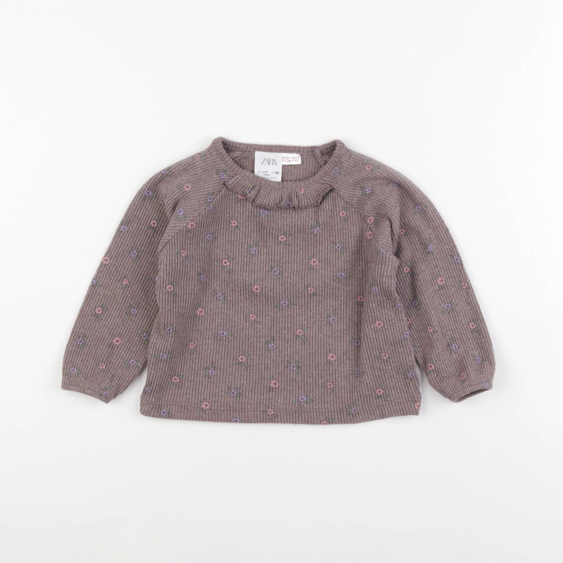 Zara - tee-shirt marron - 18 mois