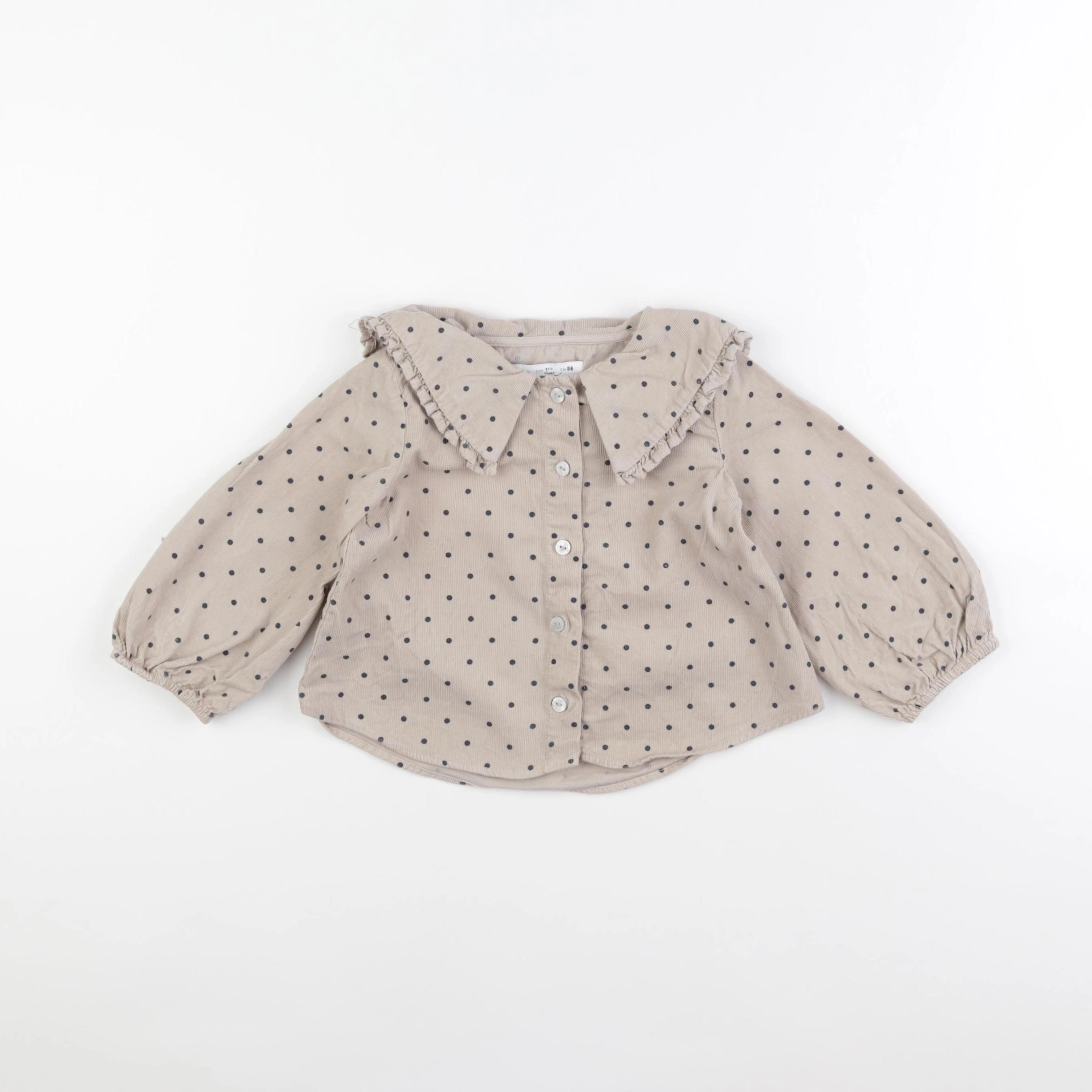 Zara - blouse marron - 18 mois