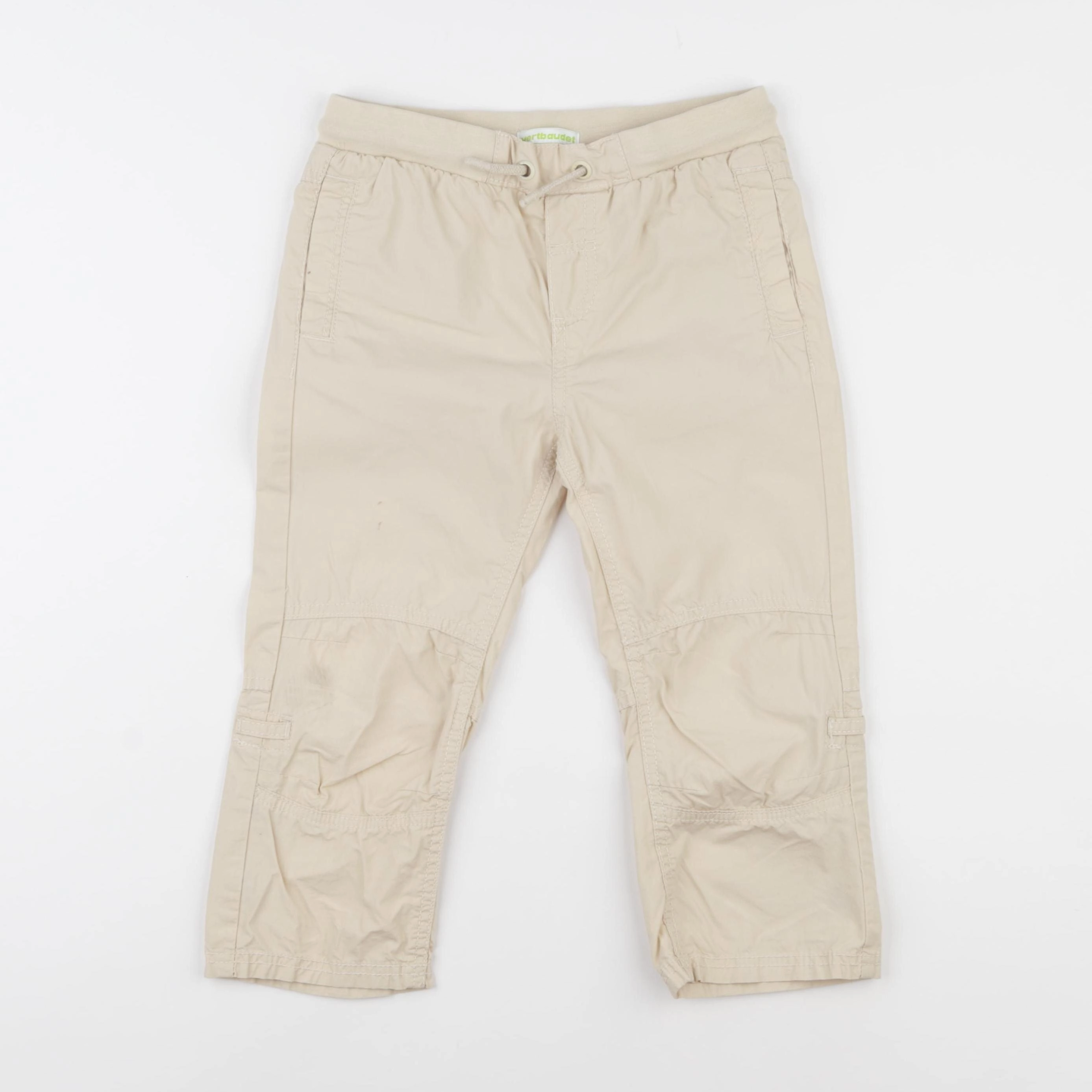 Vertbaudet - pantacourt beige - 7 ans