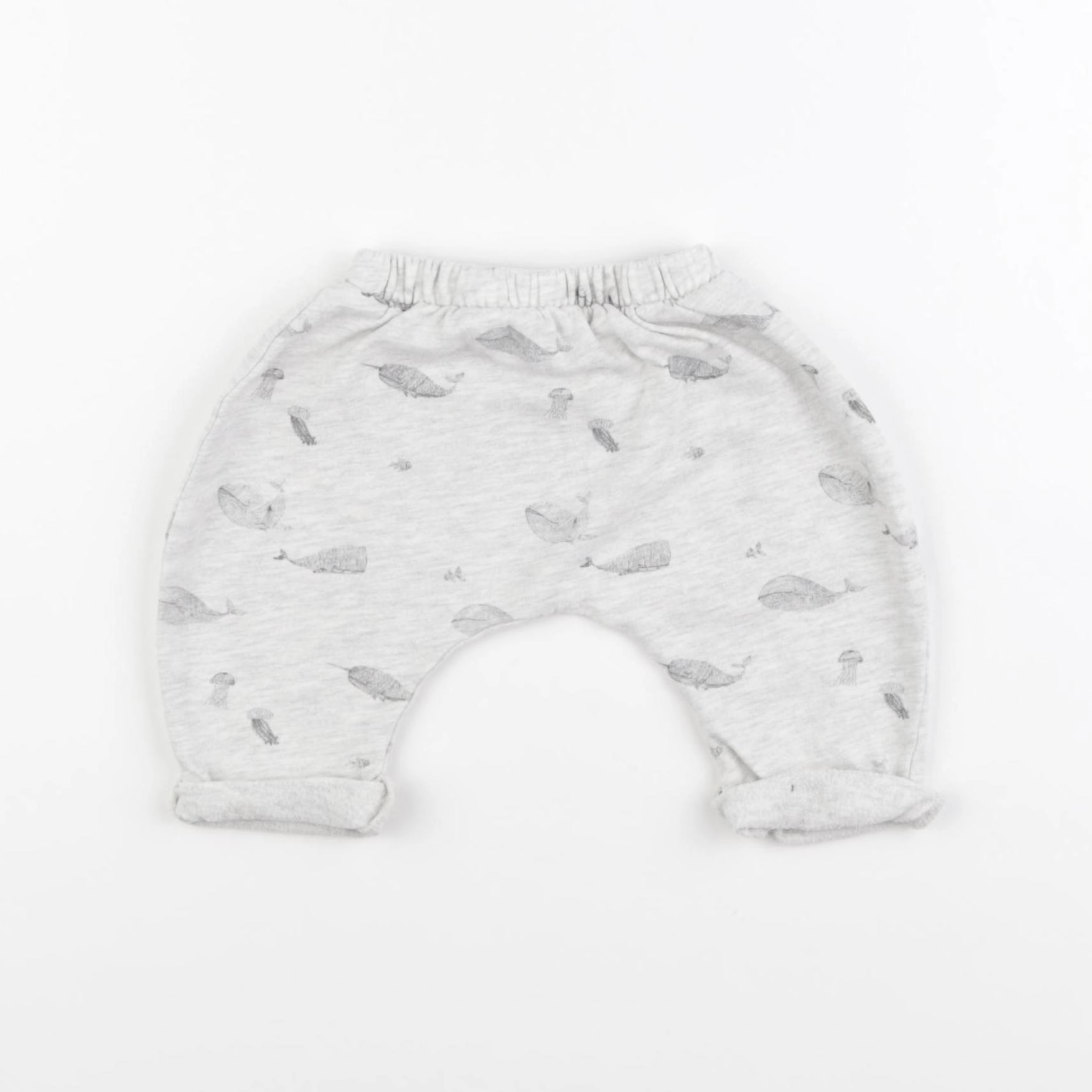 Vertbaudet - sarouel gris - 3 mois