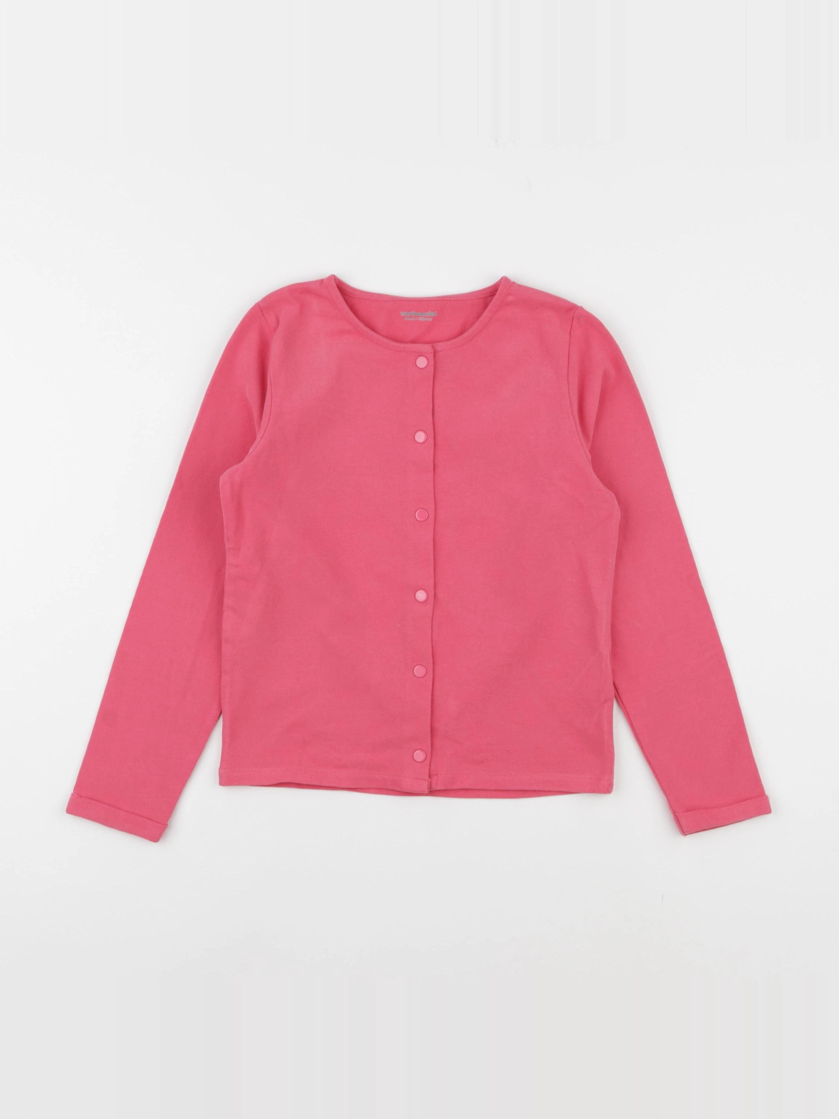 Vertbaudet - sweat rose - 8 ans