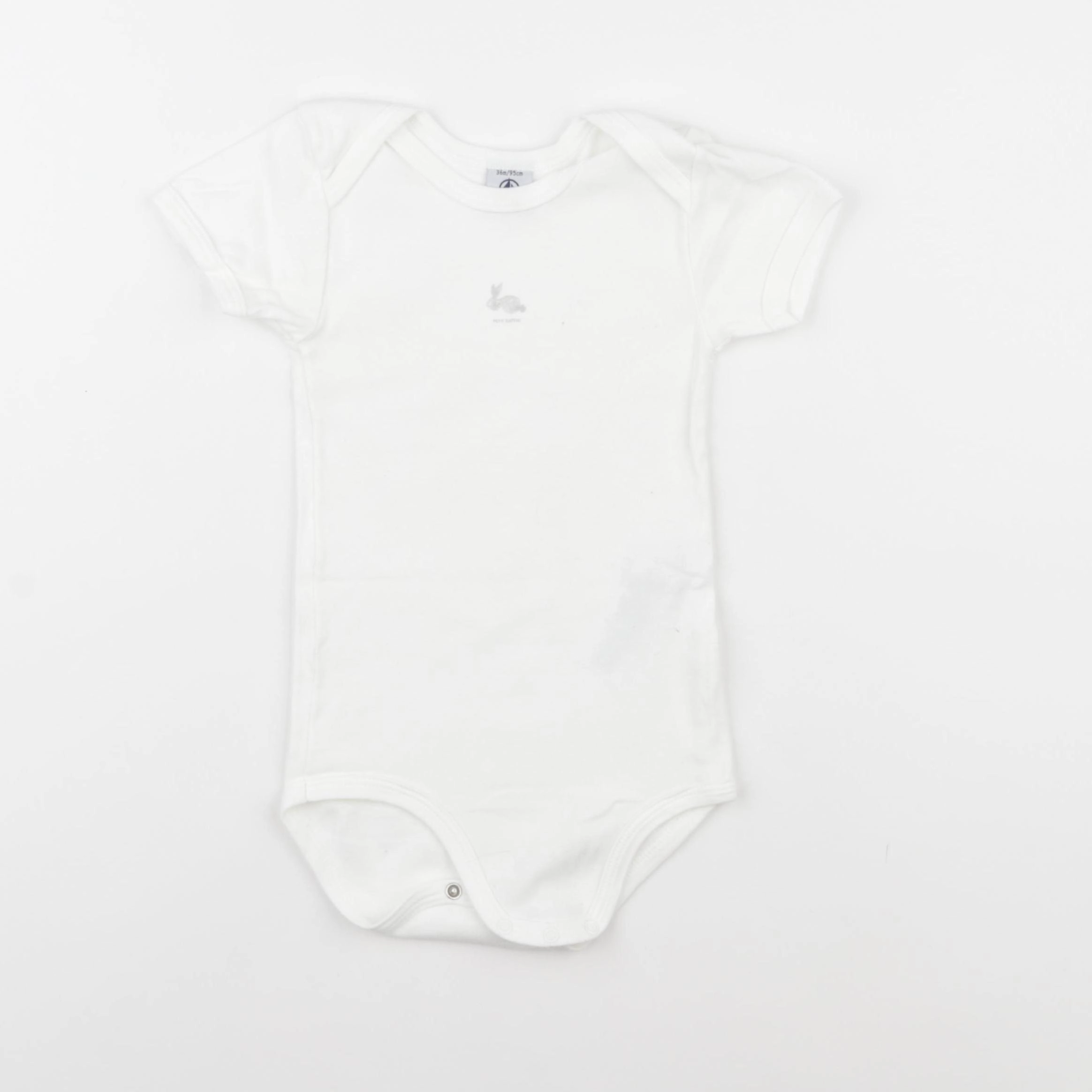 Petit Bateau - body blanc - 36 mois