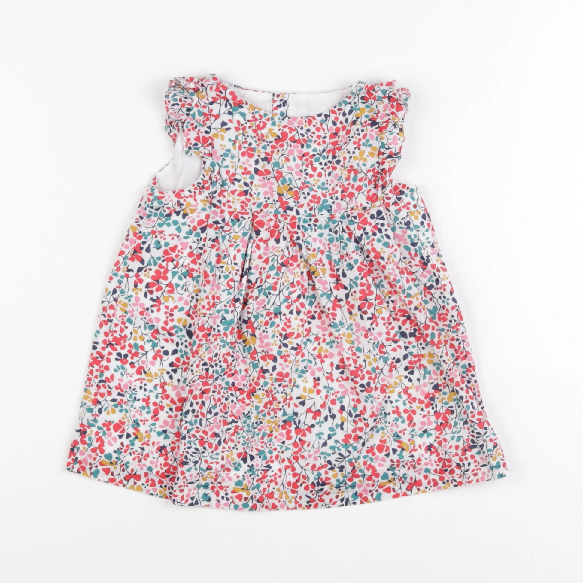 Jacadi - robe liberty multicolore - 12 mois