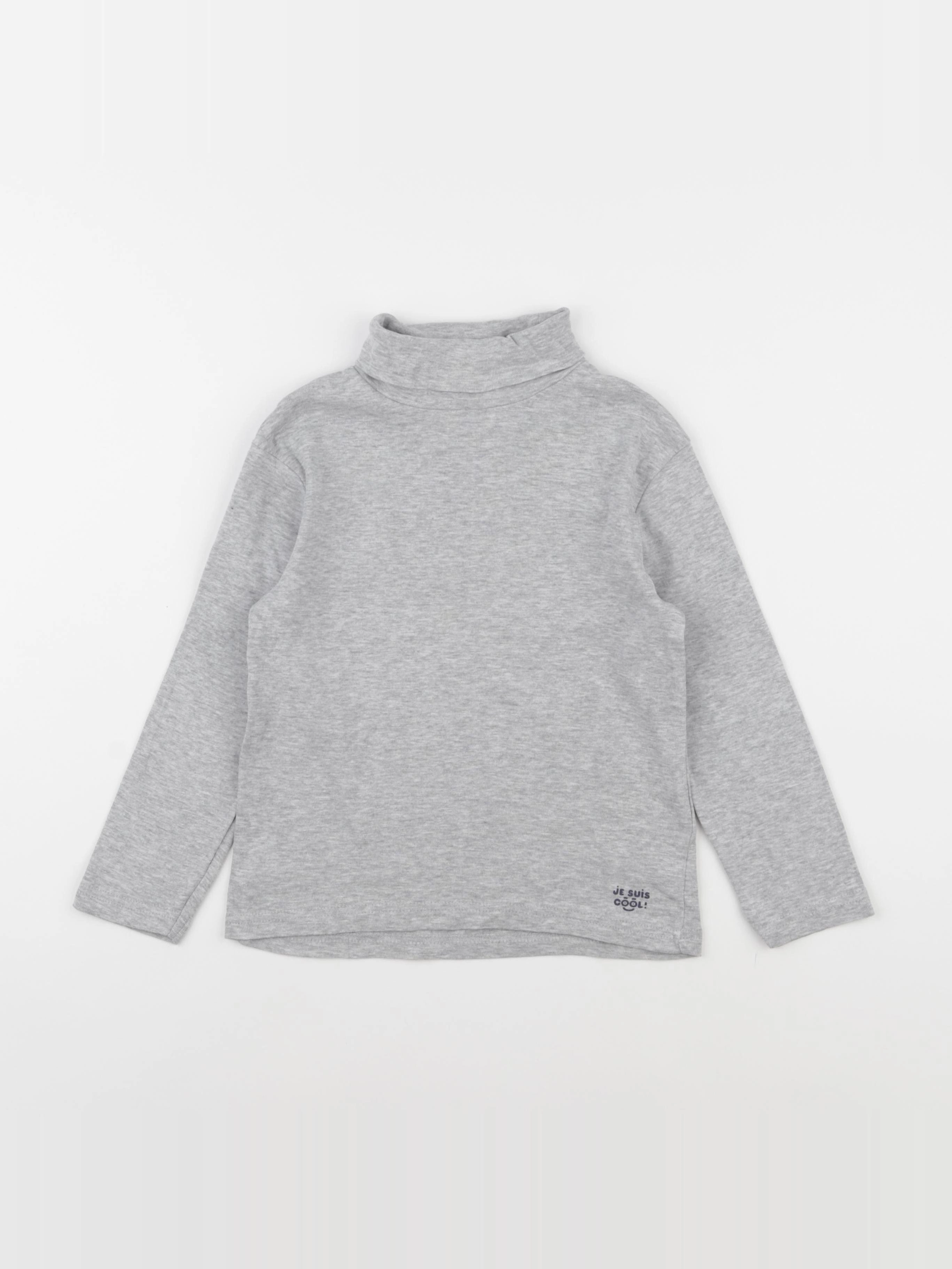 Vertbaudet - sous-pull gris - 6 ans