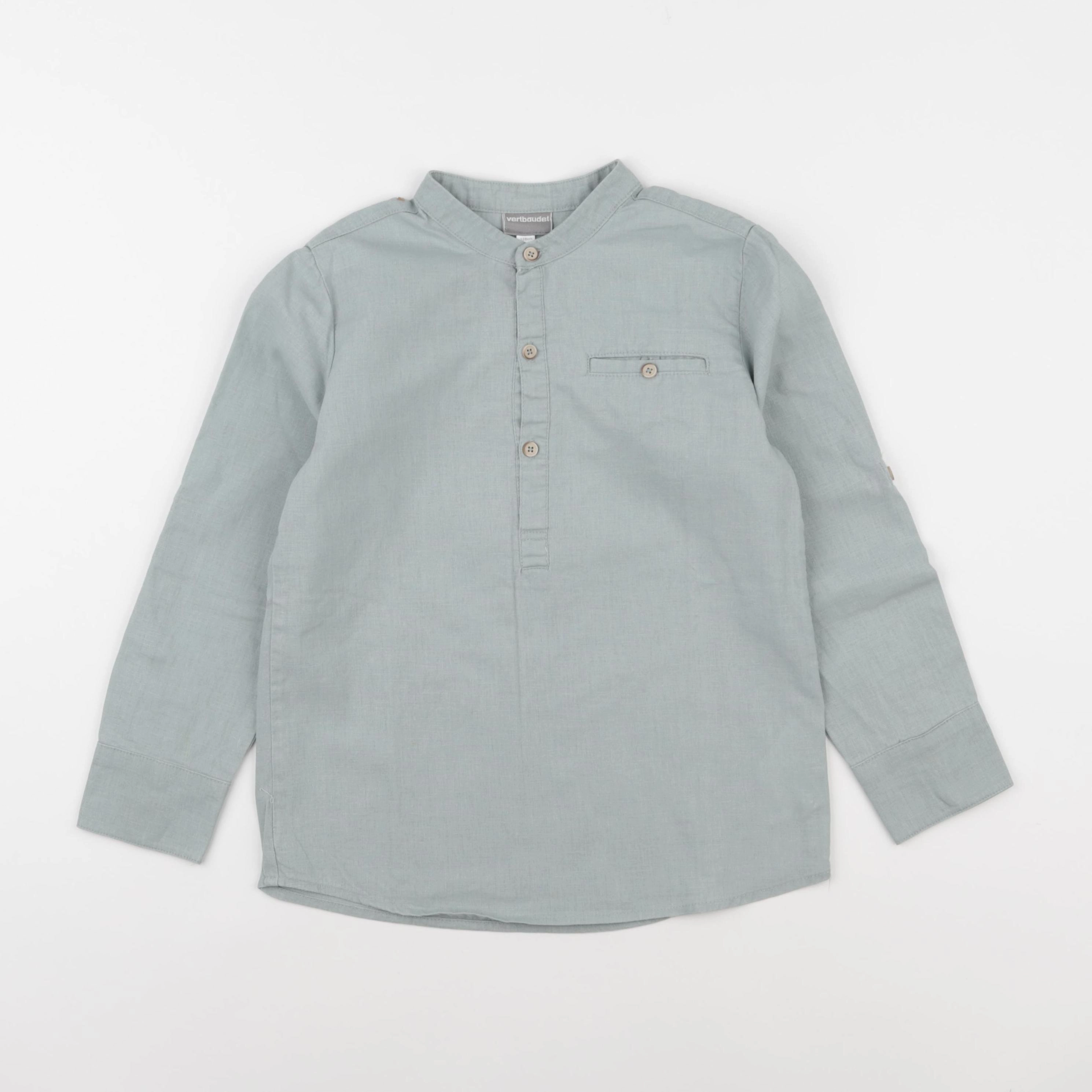 Vertbaudet - chemise vert - 8 ans