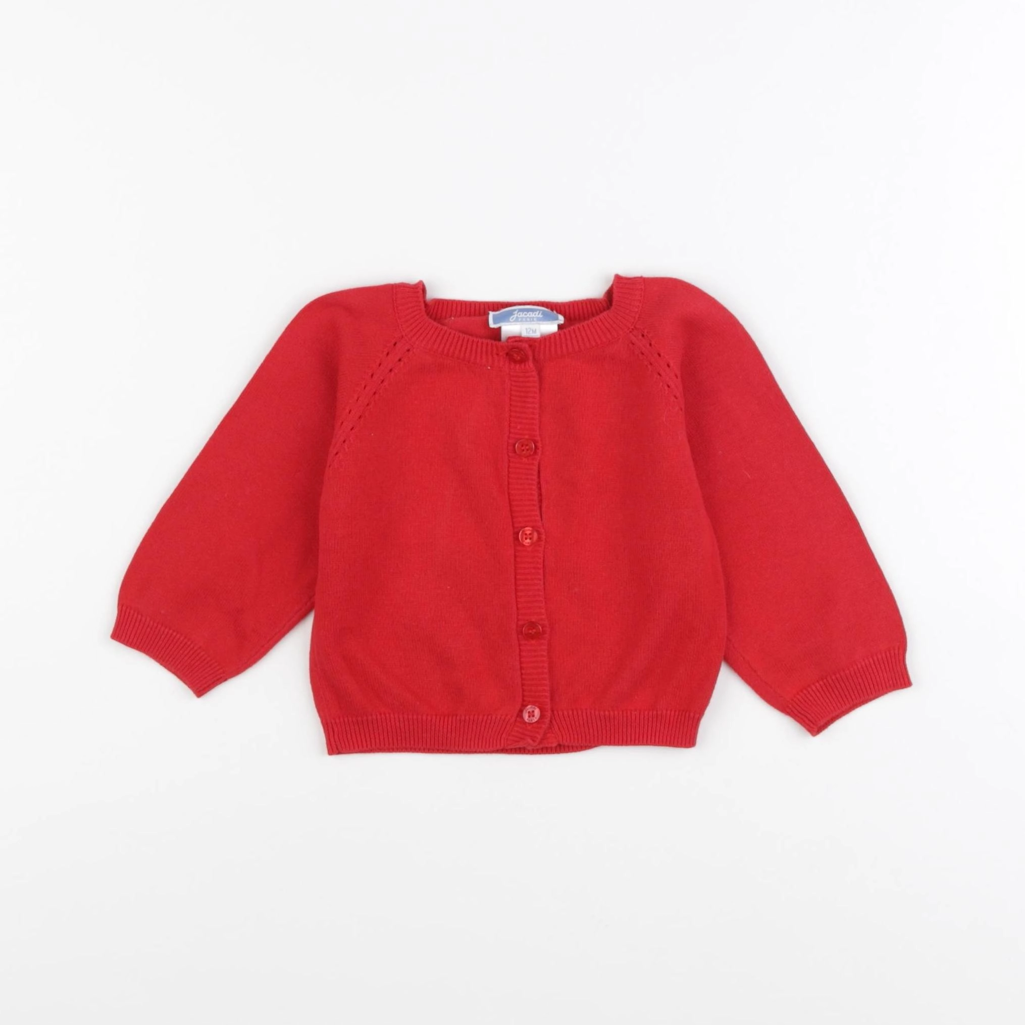 Jacadi - gilet rouge - 12 mois