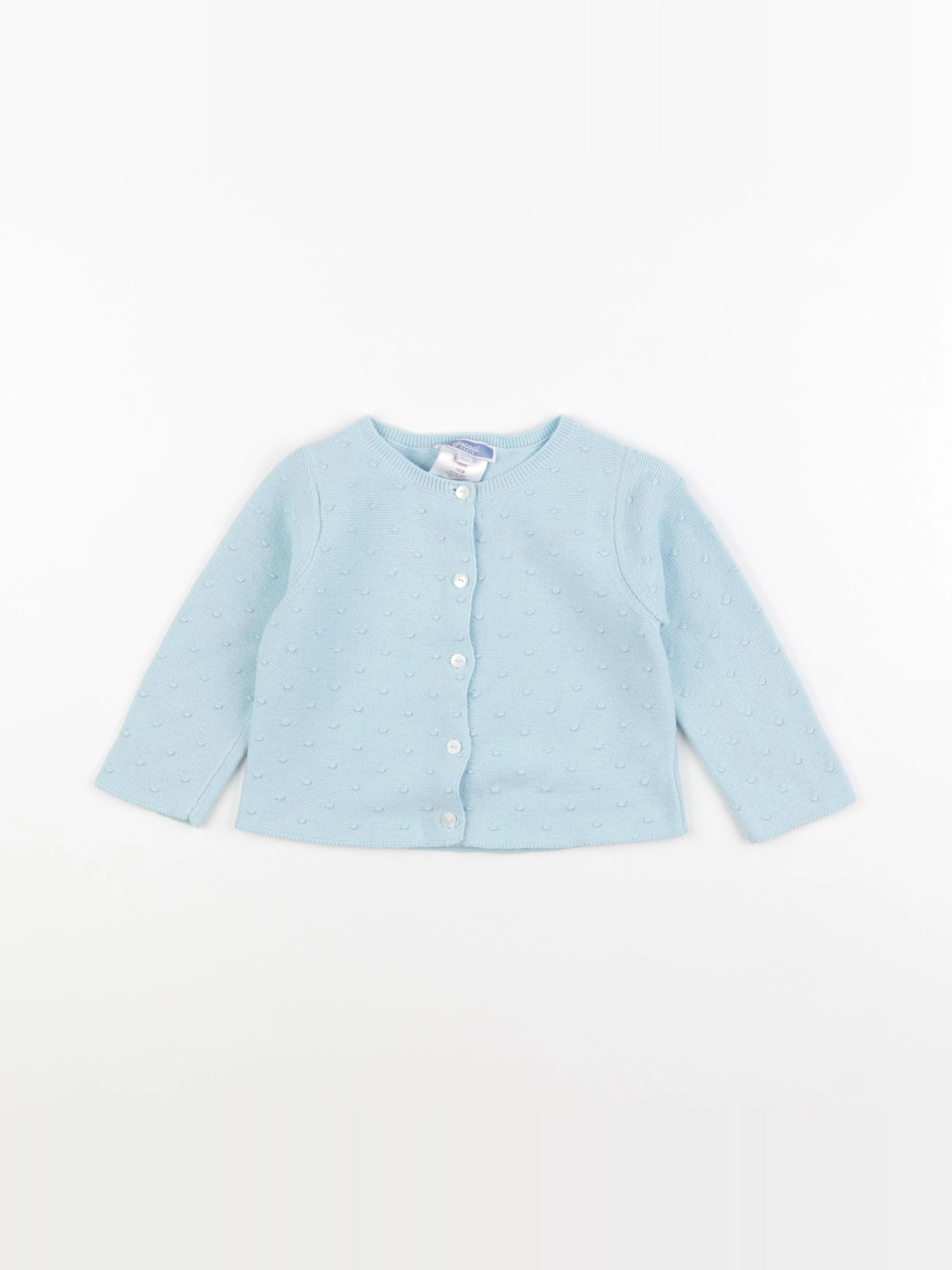 Jacadi - gilet bleu - 12 mois