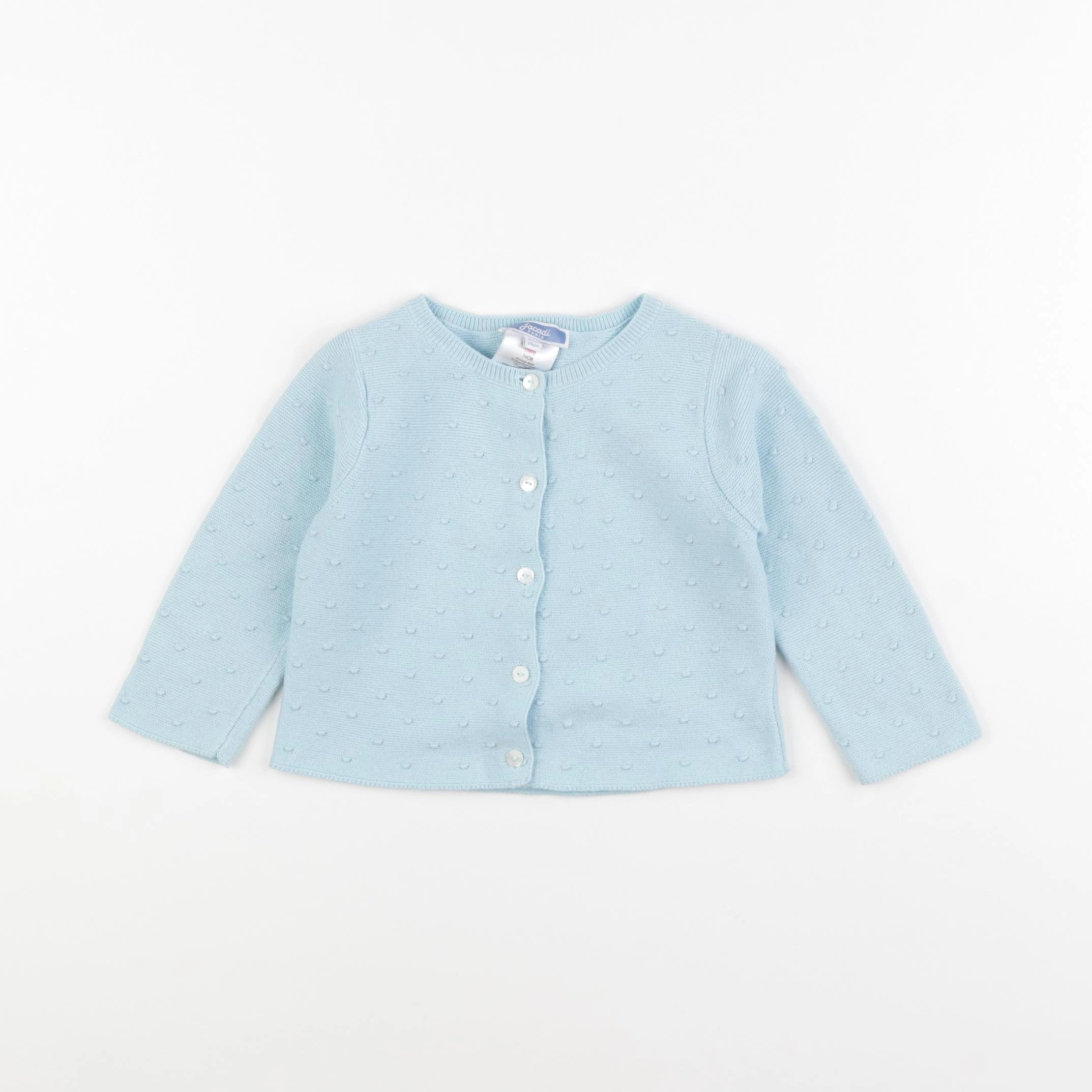 Jacadi - gilet bleu - 12 mois