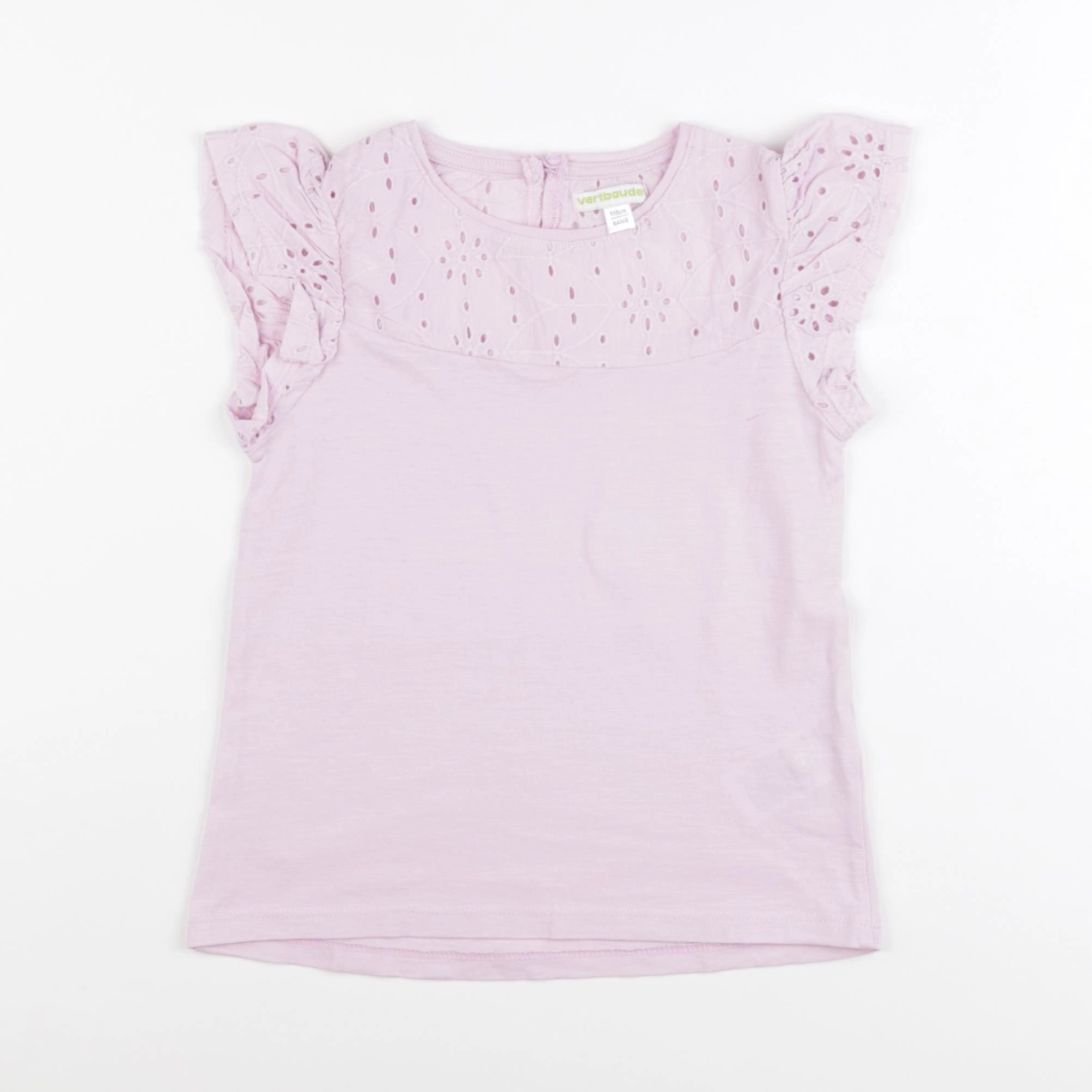 Vertbaudet - tee-shirt violet - 6 ans