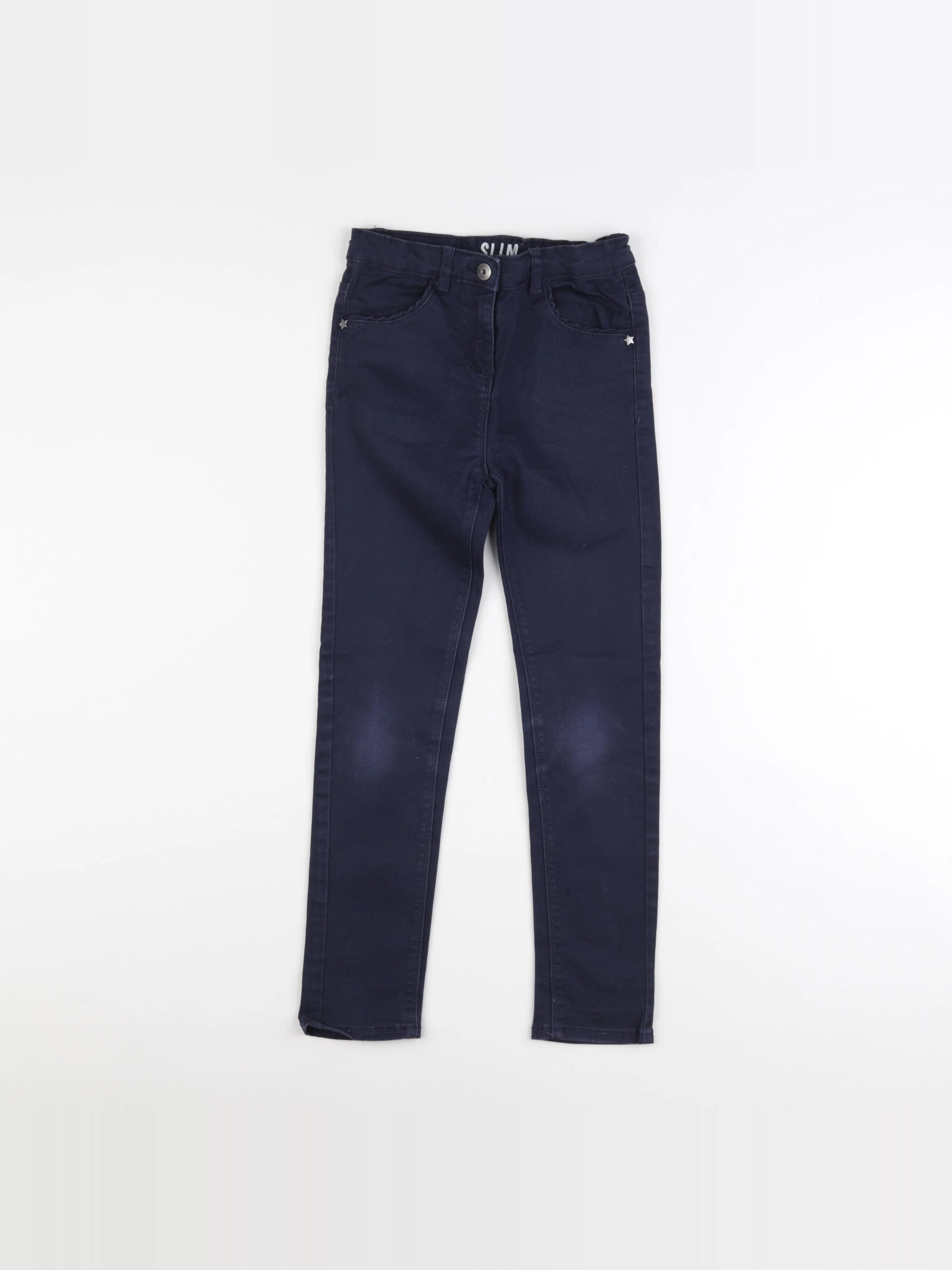 Vertbaudet - pantalon bleu - 8 ans