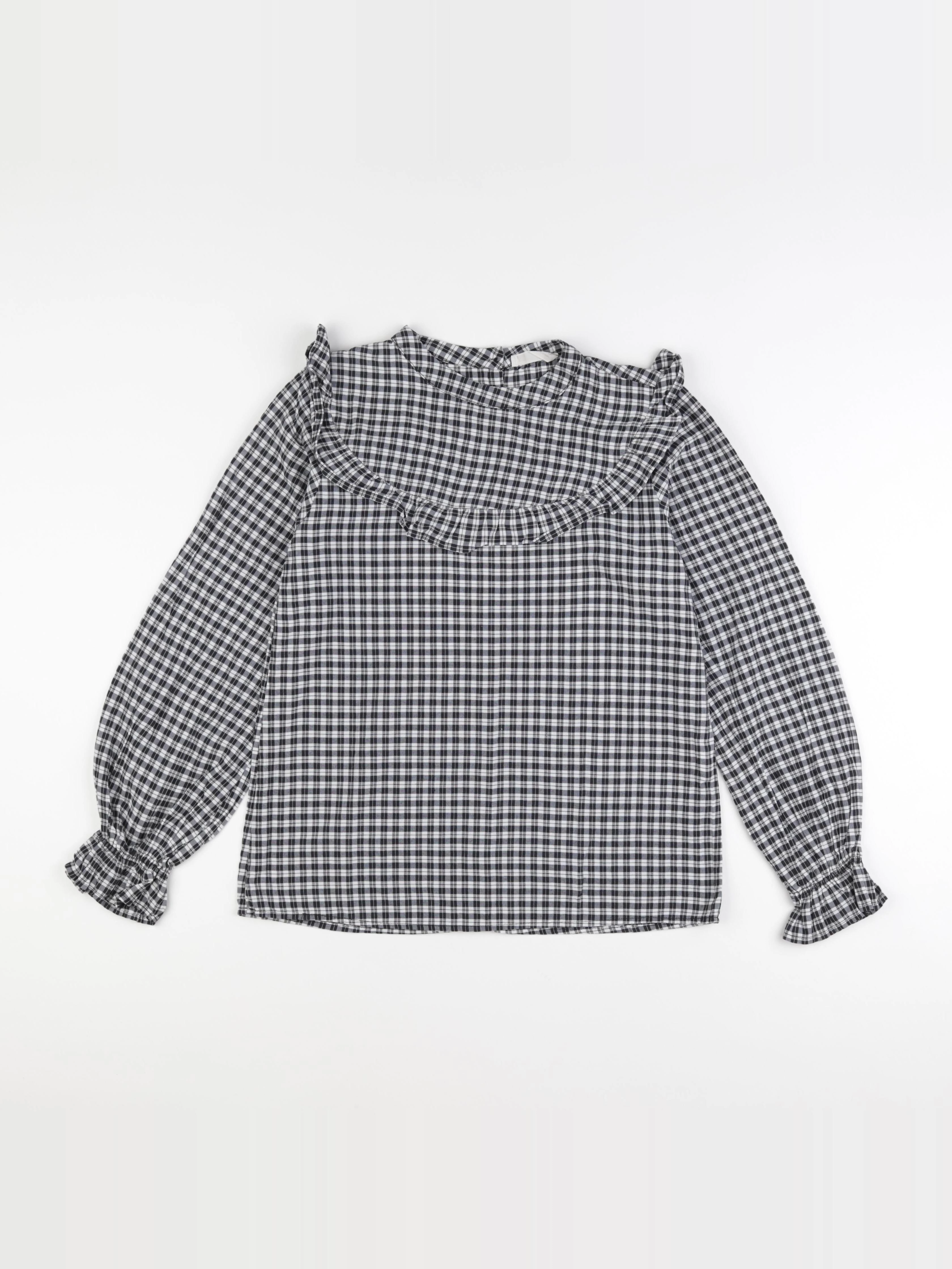 Mango - blouse blanc, noir - 11/12 ans