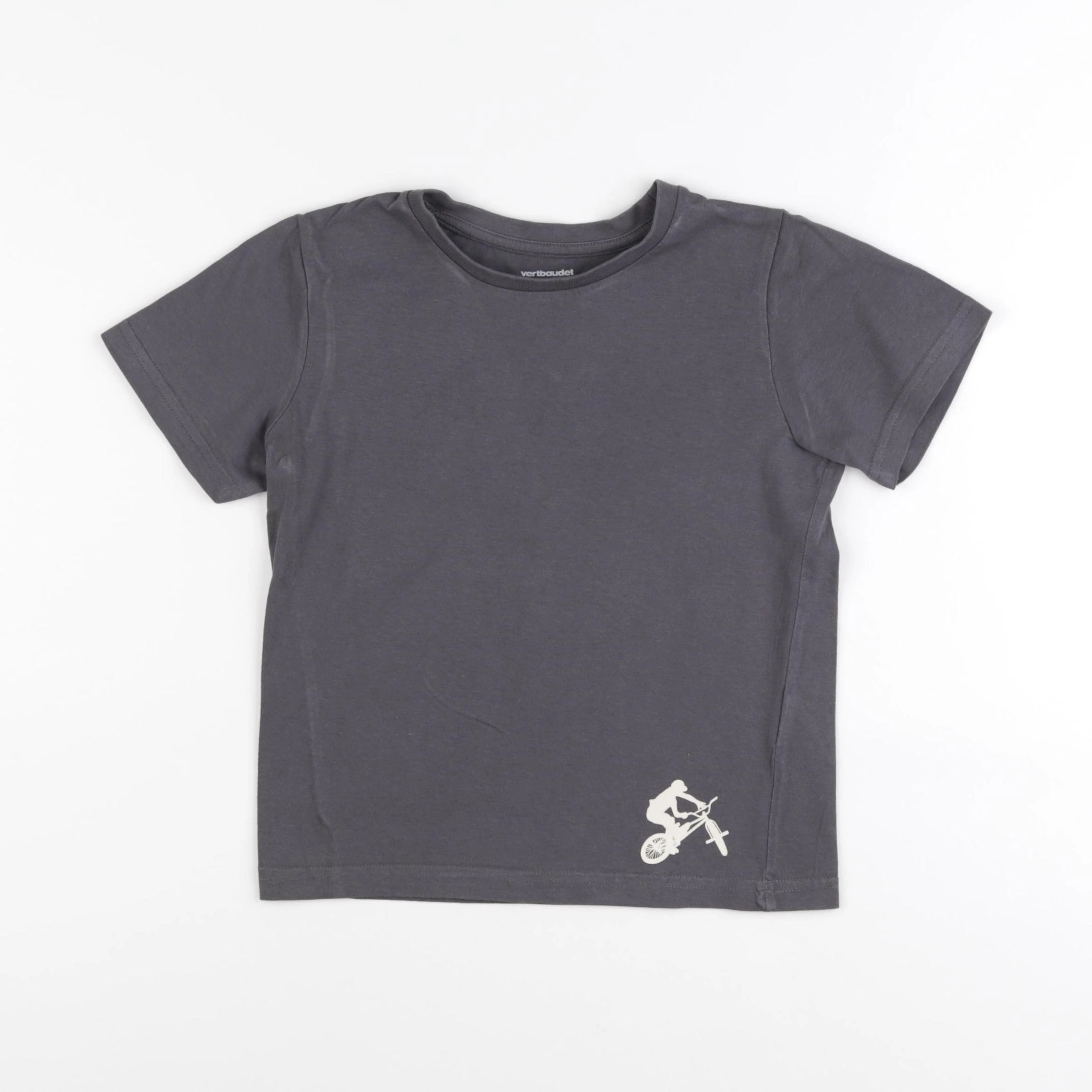 Vertbaudet - tee-shirt gris - 6 ans