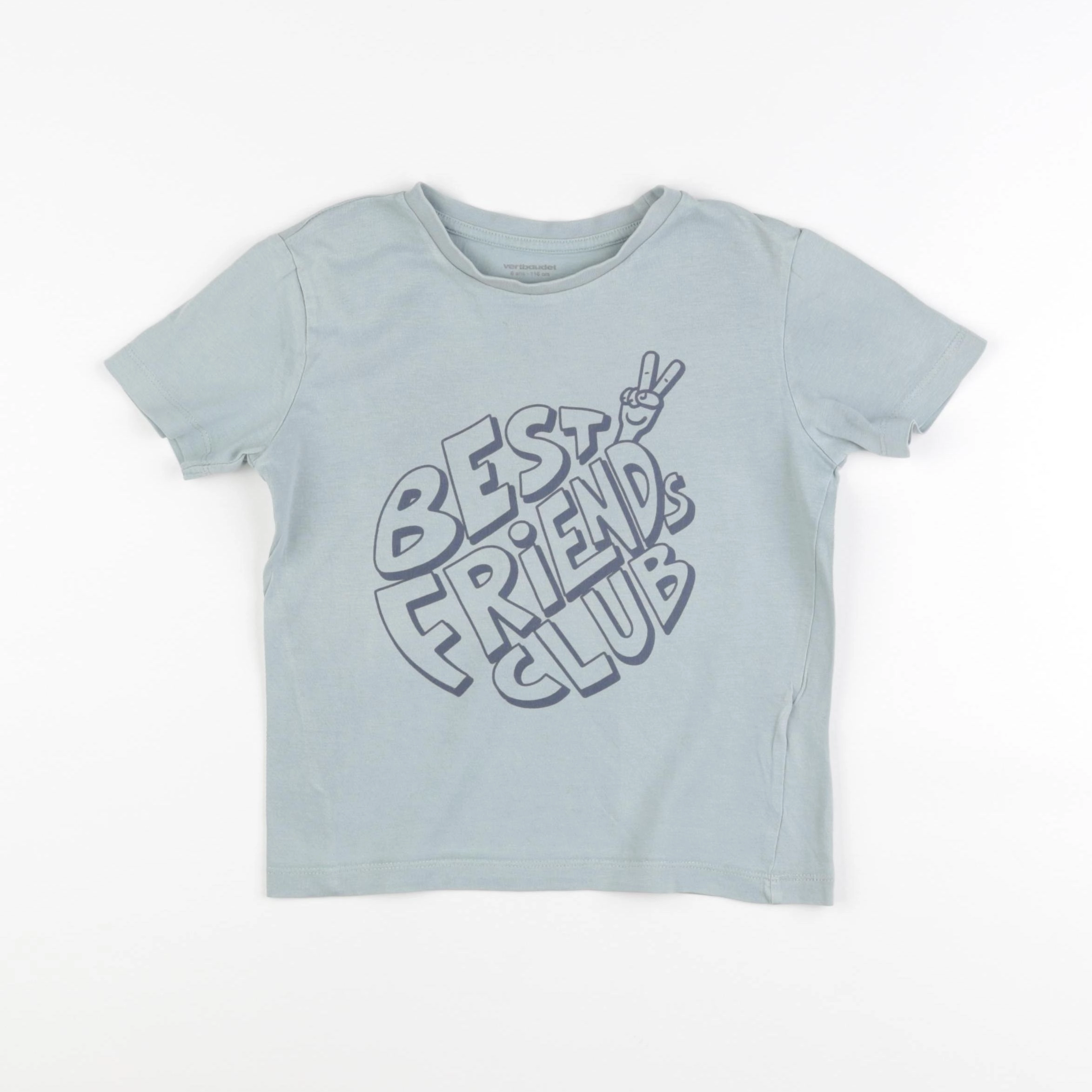 Vertbaudet - tee-shirt vert - 6 ans
