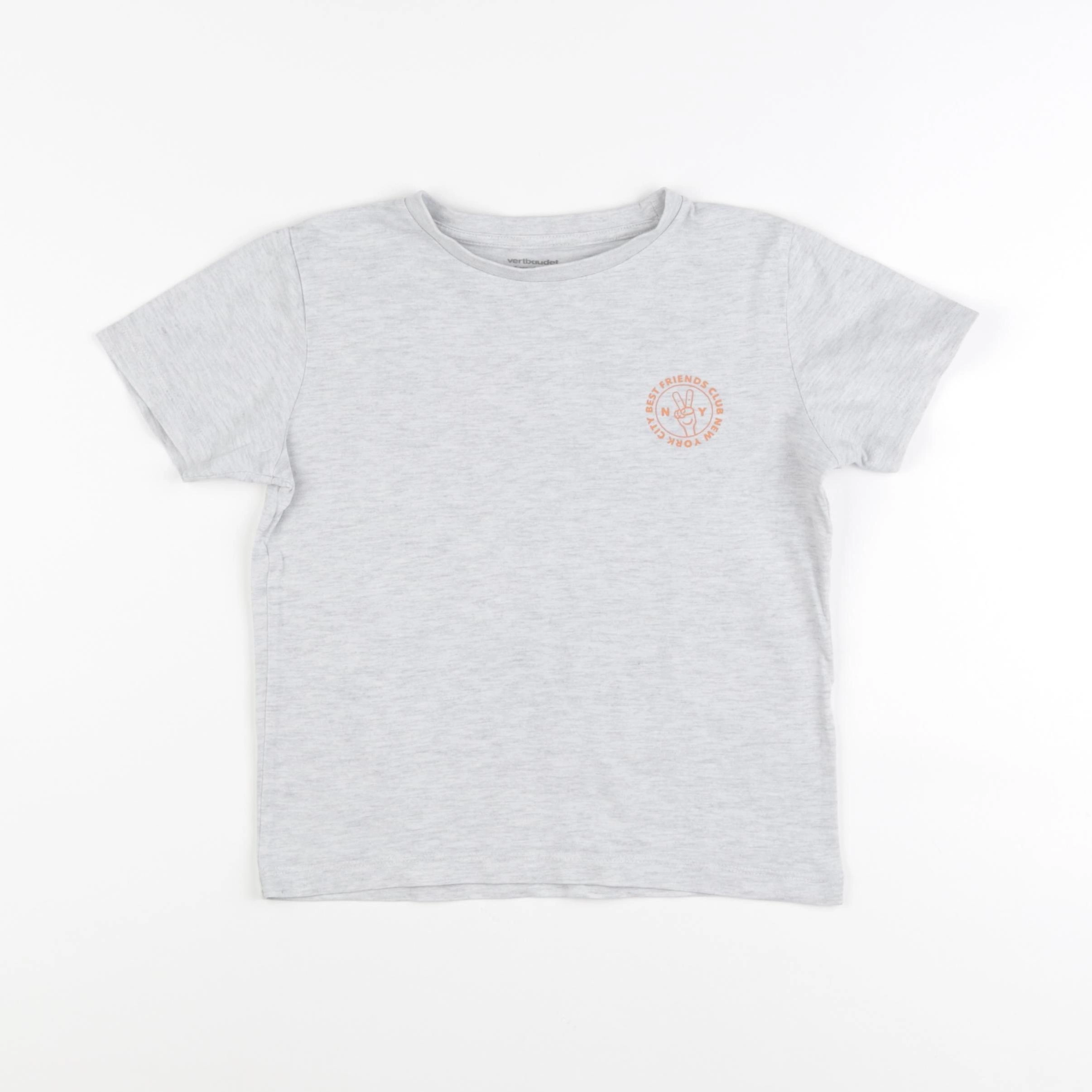Vertbaudet - tee-shirt gris - 6 ans