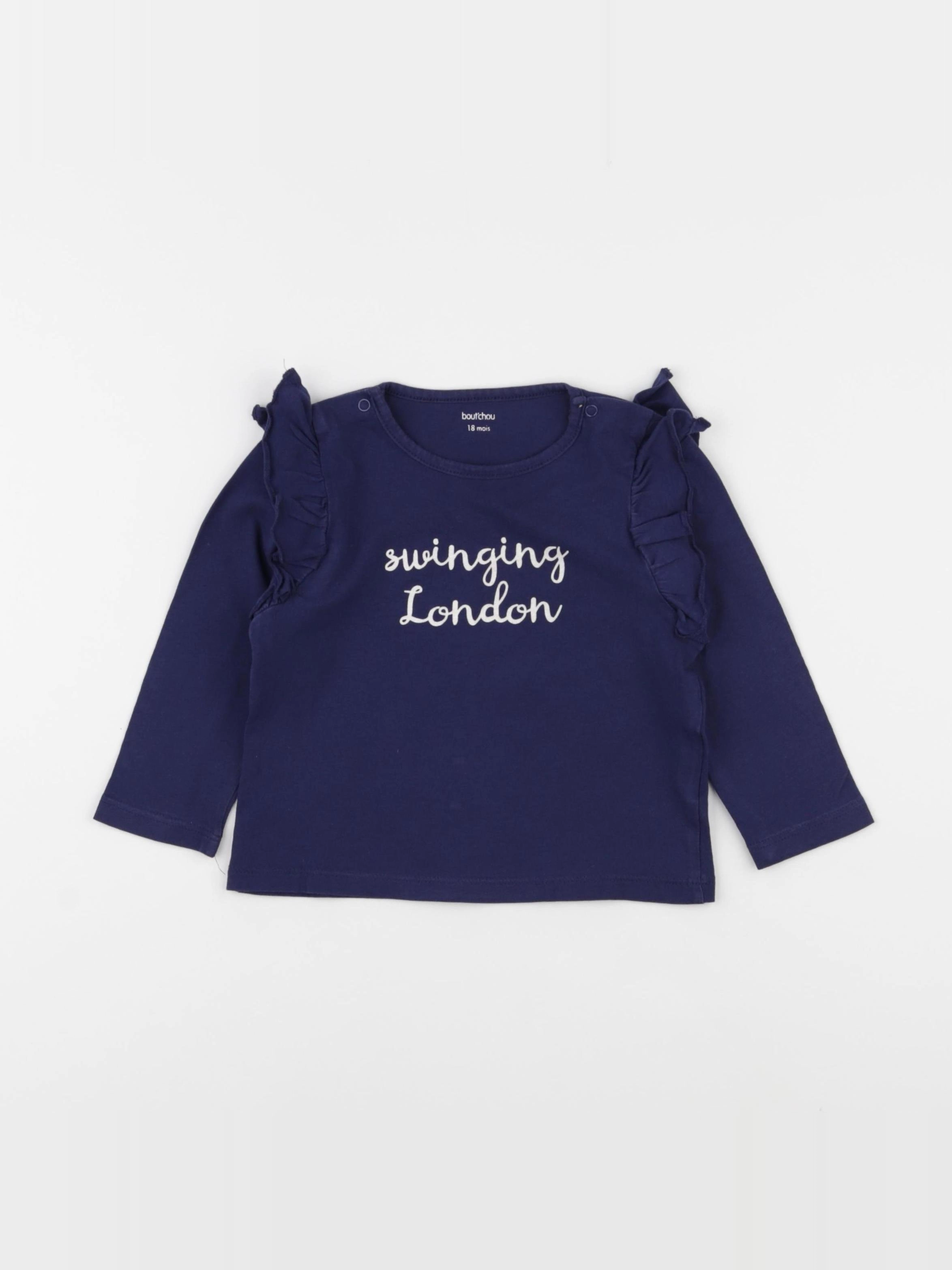 Boutchou - tee-shirt bleu - 18 mois