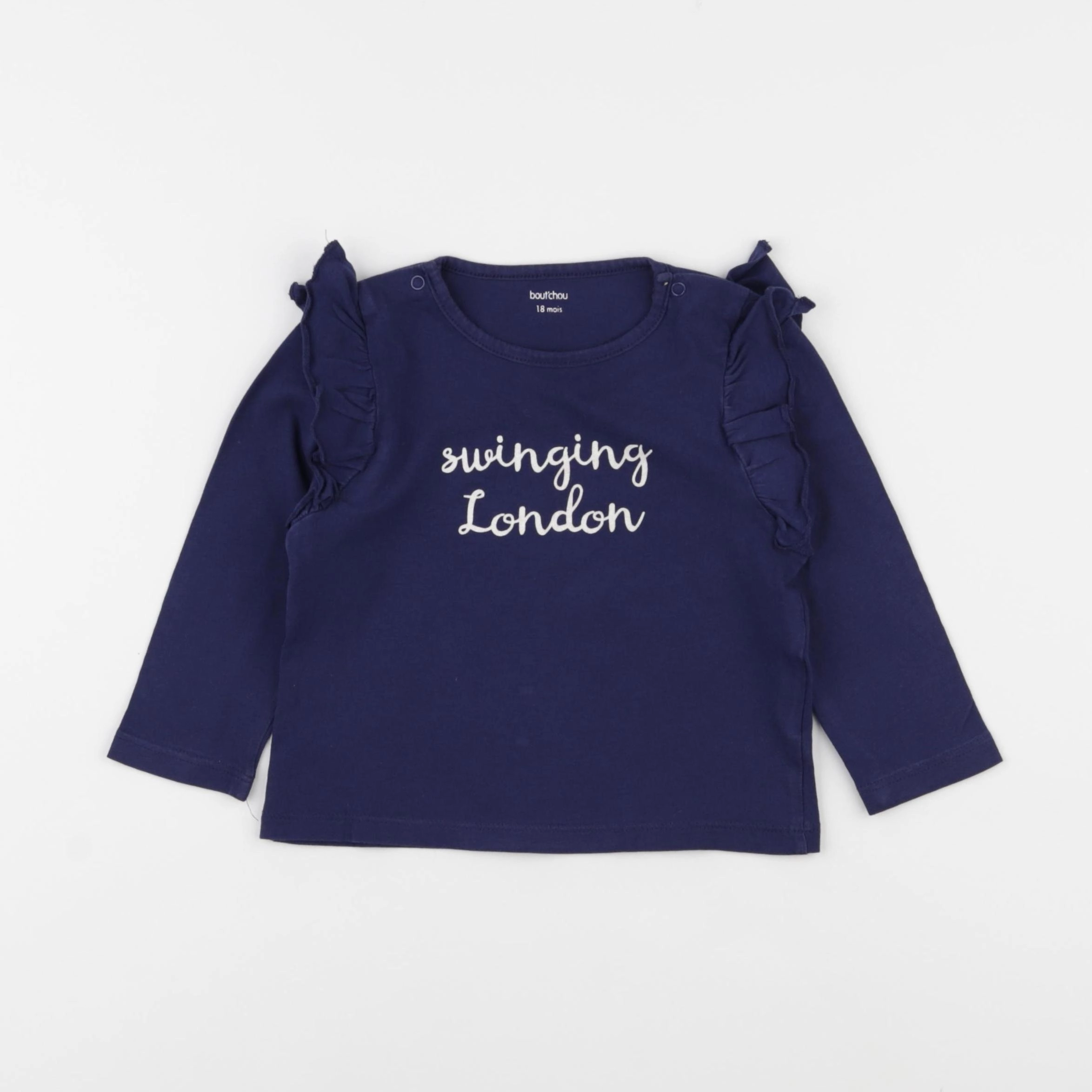Boutchou - tee-shirt bleu - 18 mois