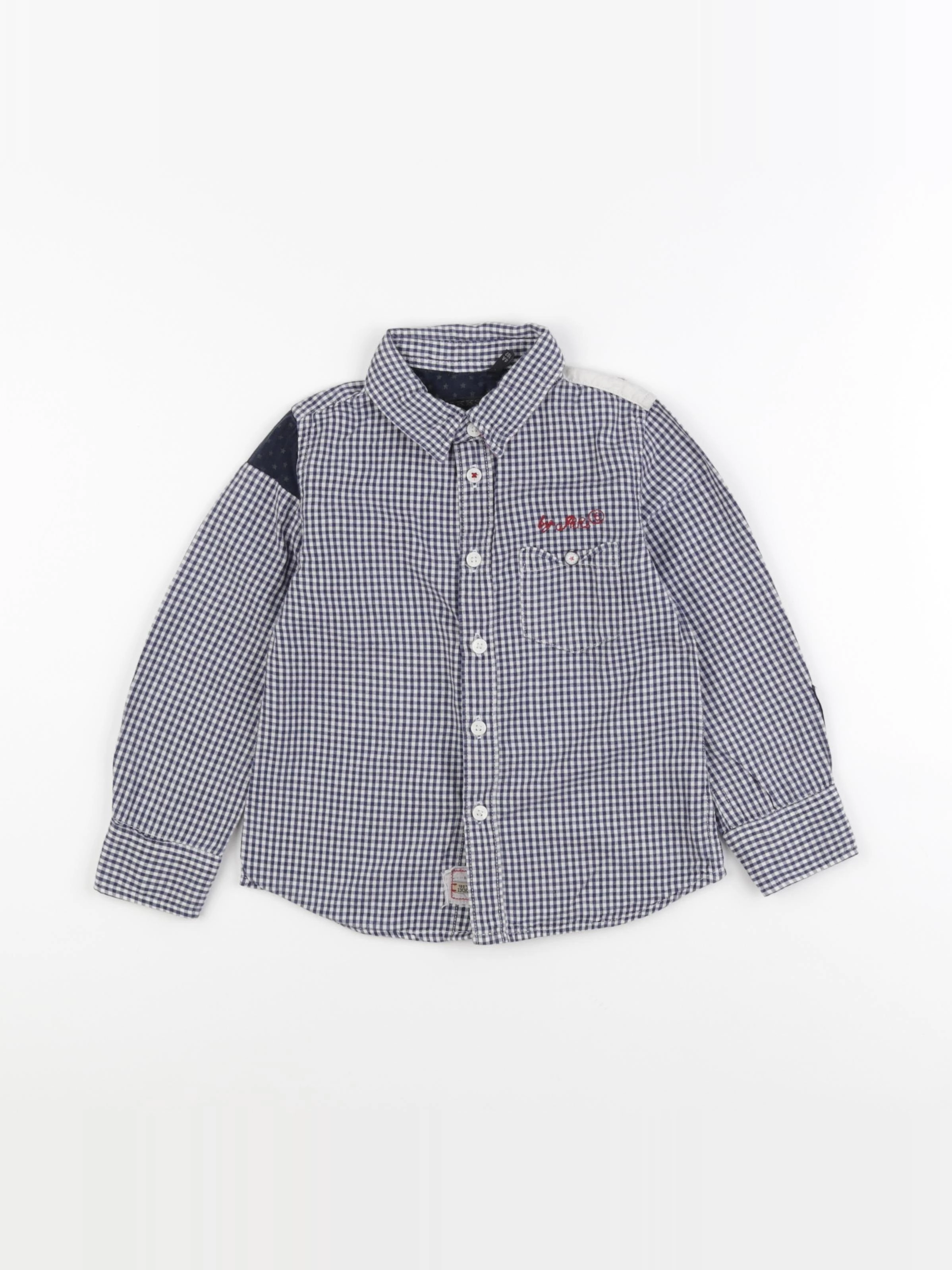 IKKS - chemise blanc, bleu - 4 ans
