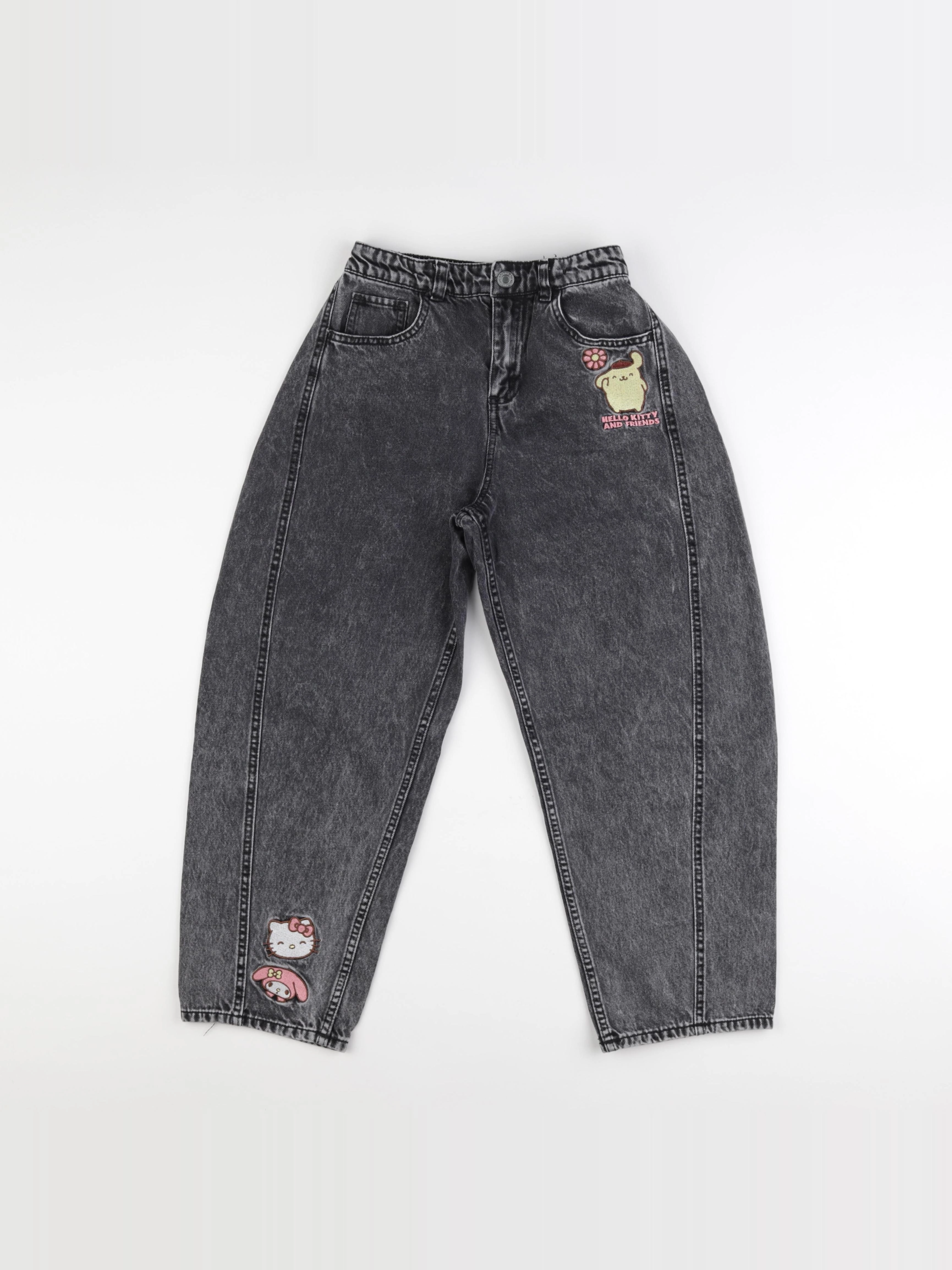 H&M - jean gris - 9/10 ans