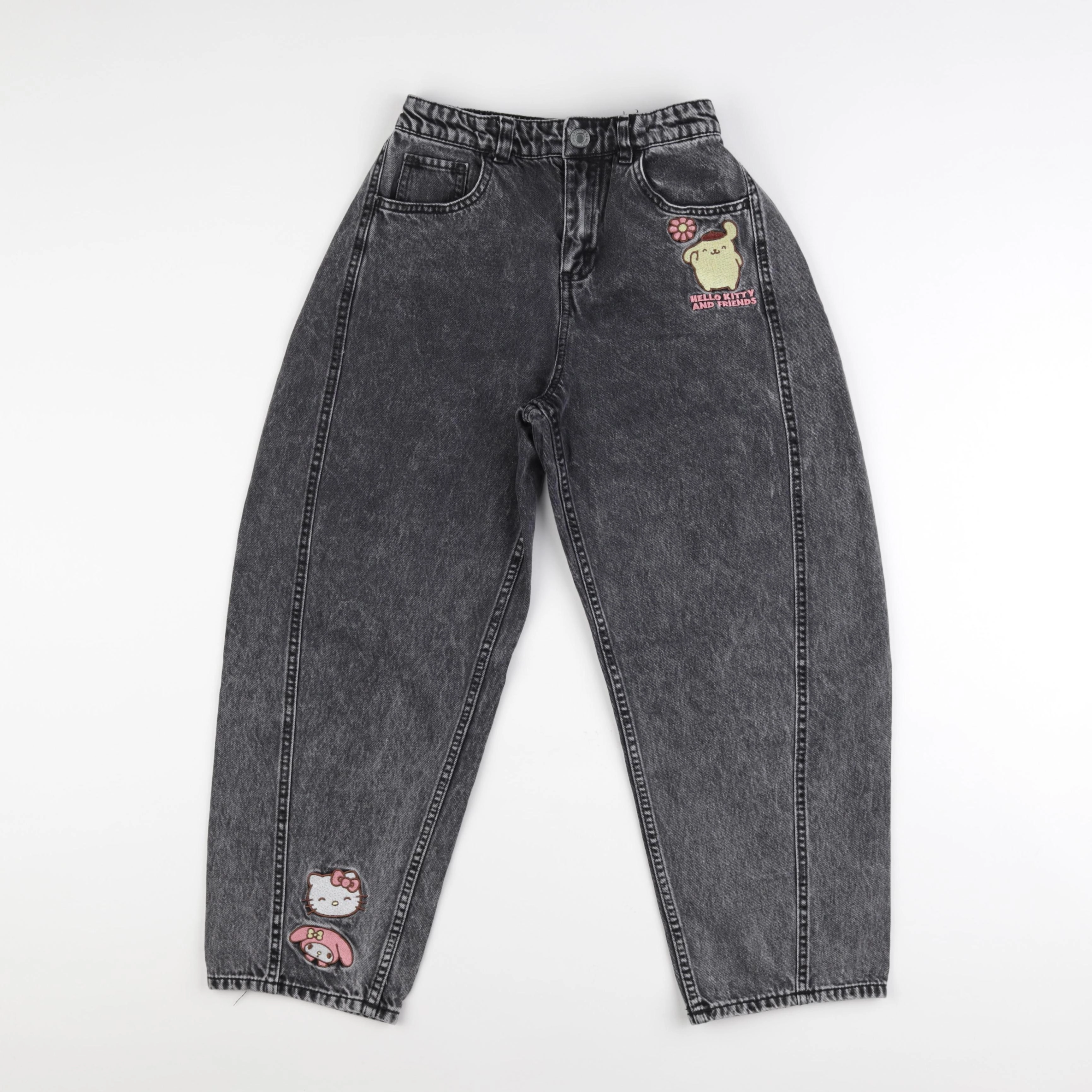 H&M - jean gris - 9/10 ans