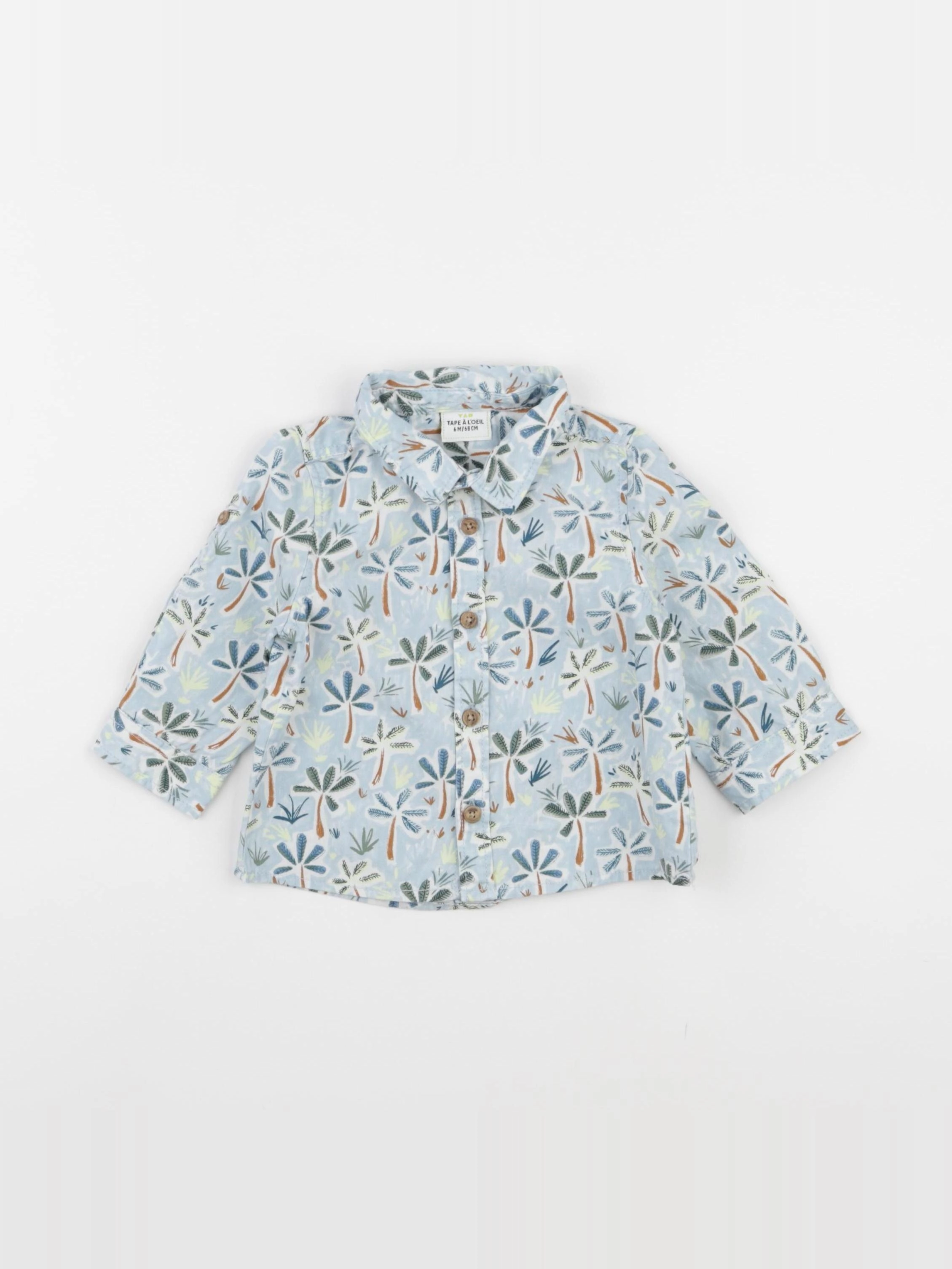 Tape à l'oeil - chemise bleu - 6 mois