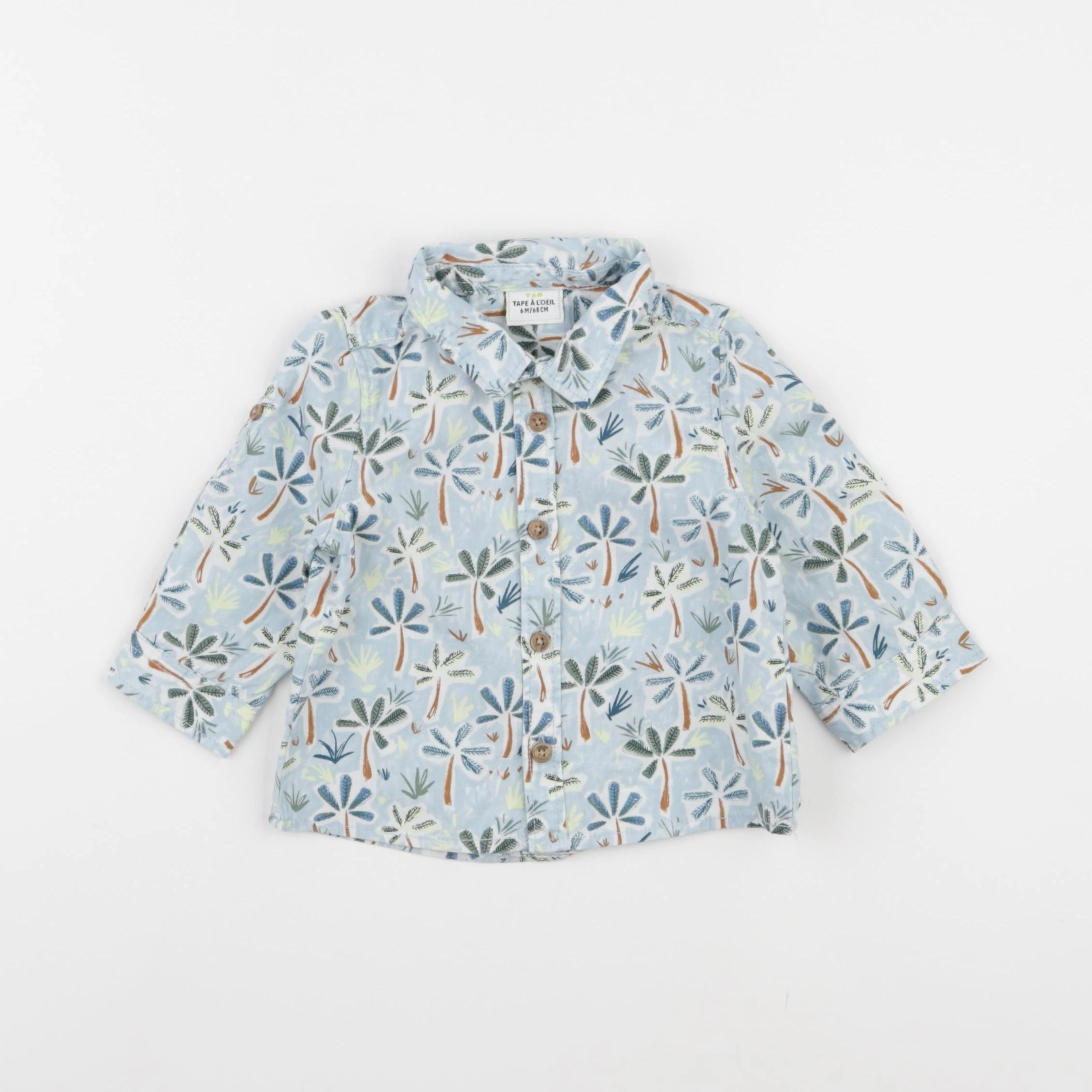 Tape à l'oeil - chemise bleu - 6 mois