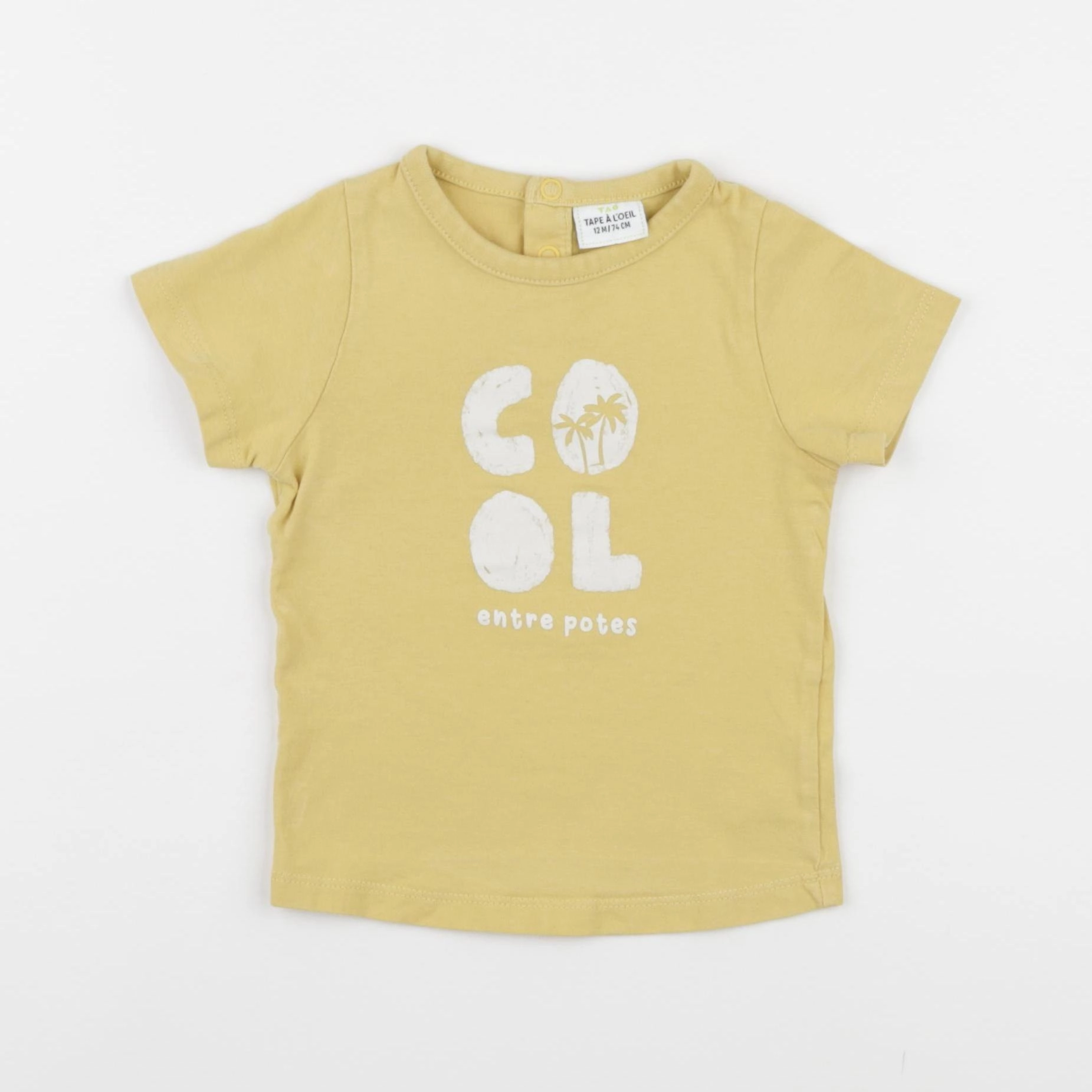 Tape à l'oeil - tee-shirt jaune - 12 mois