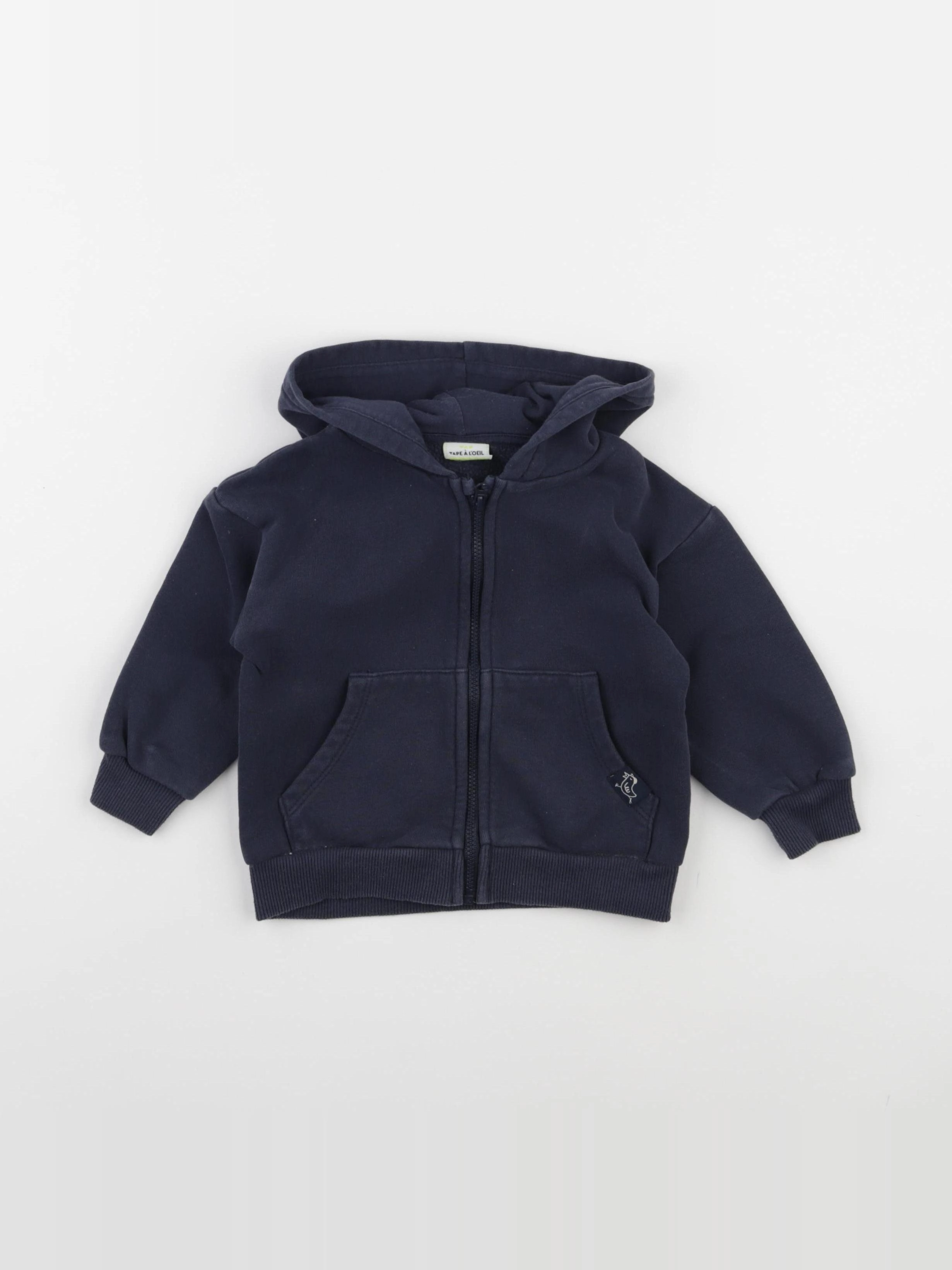 Tape à l'oeil - sweat bleu - 18 mois