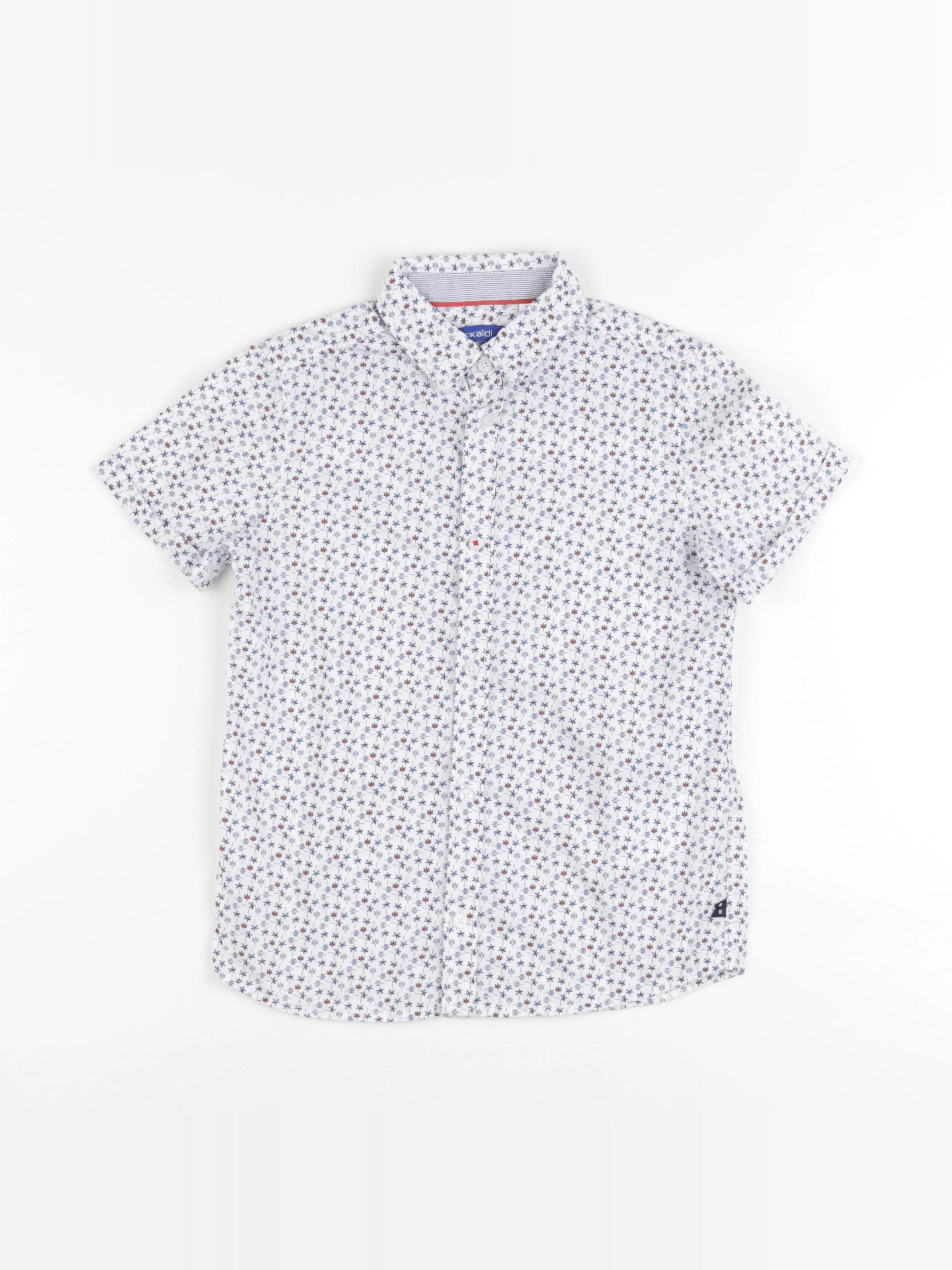 Okaidi - chemise bleu, blanc - 5 ans
