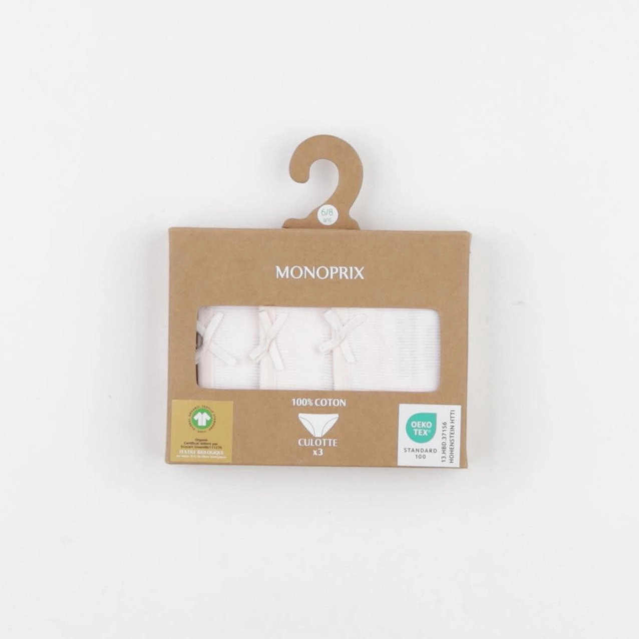 Monoprix - lot de 3 culottes rose - 6/8 ans