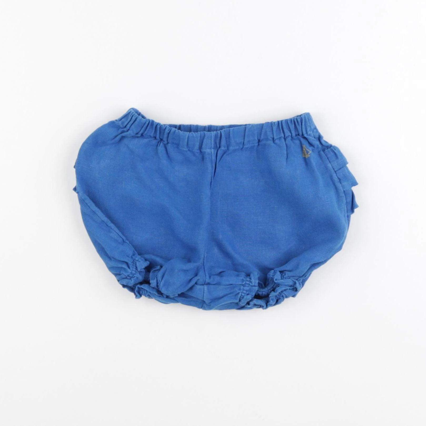 Petit Bateau - bloomer volants au dos bleu - 24 mois