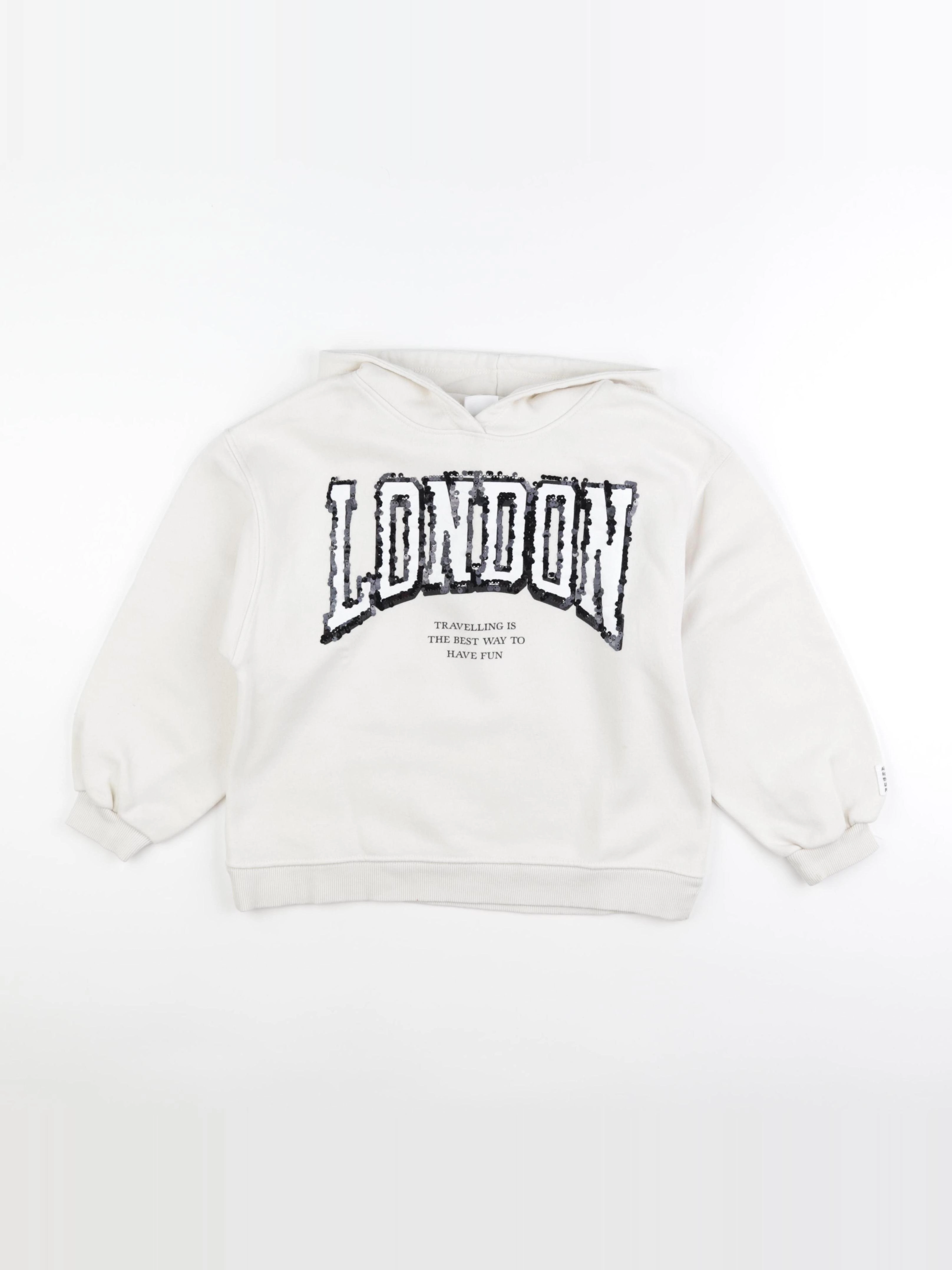 Zara - sweat beige - 10 ans