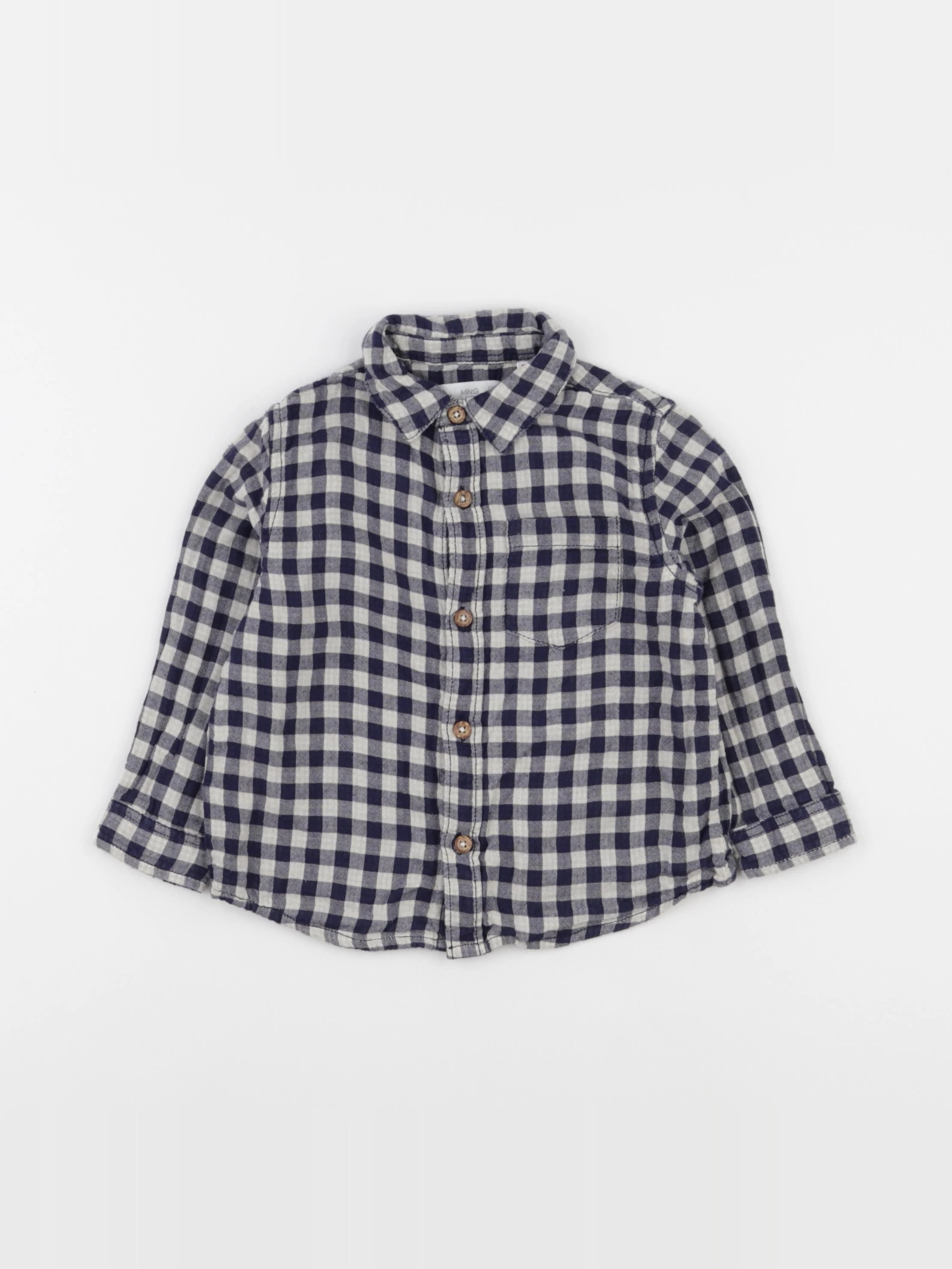 Mango - chemise bleu - 12/18 mois