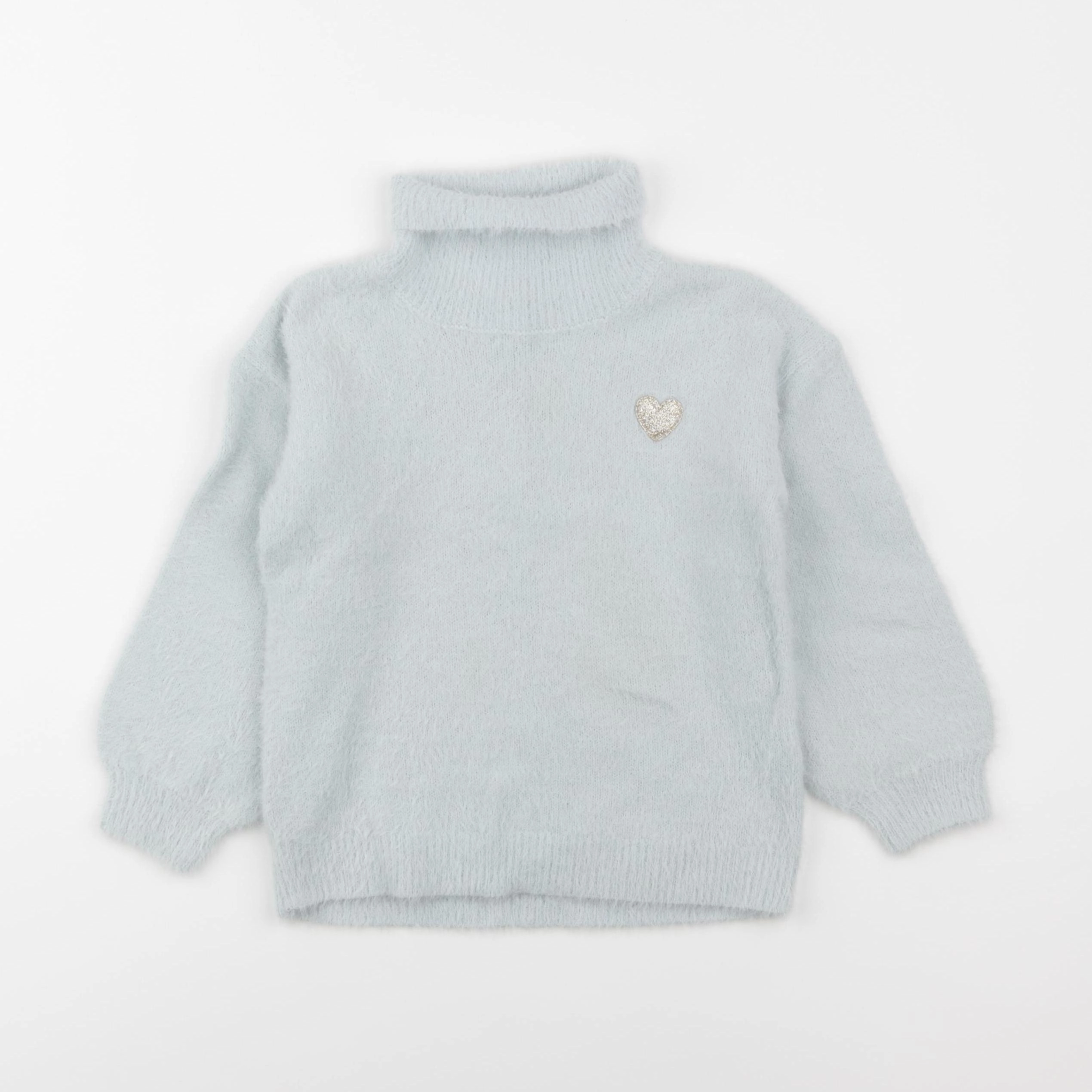Vertbaudet - pull bleu, or - 4 ans