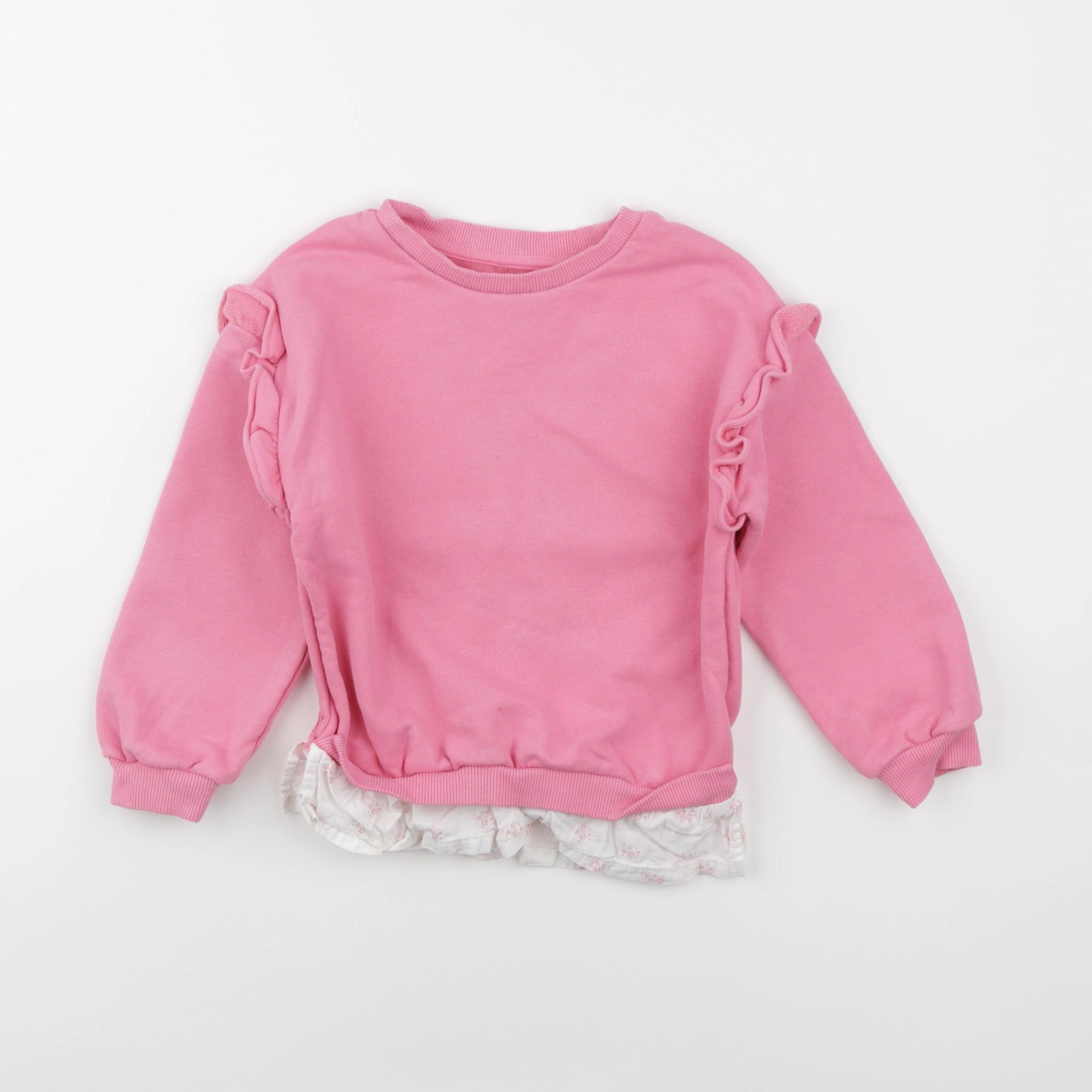 Vertbaudet - sweat rose - 4 ans