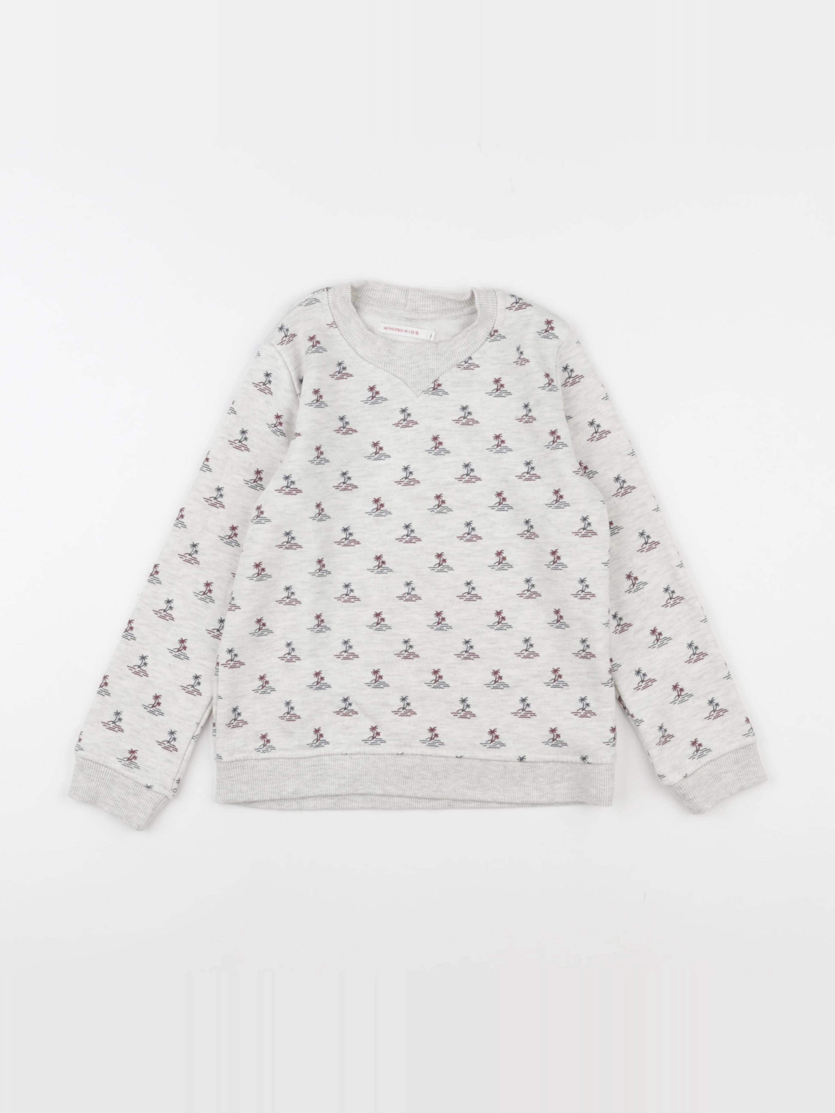 Monoprix - sweat gris - 6 ans