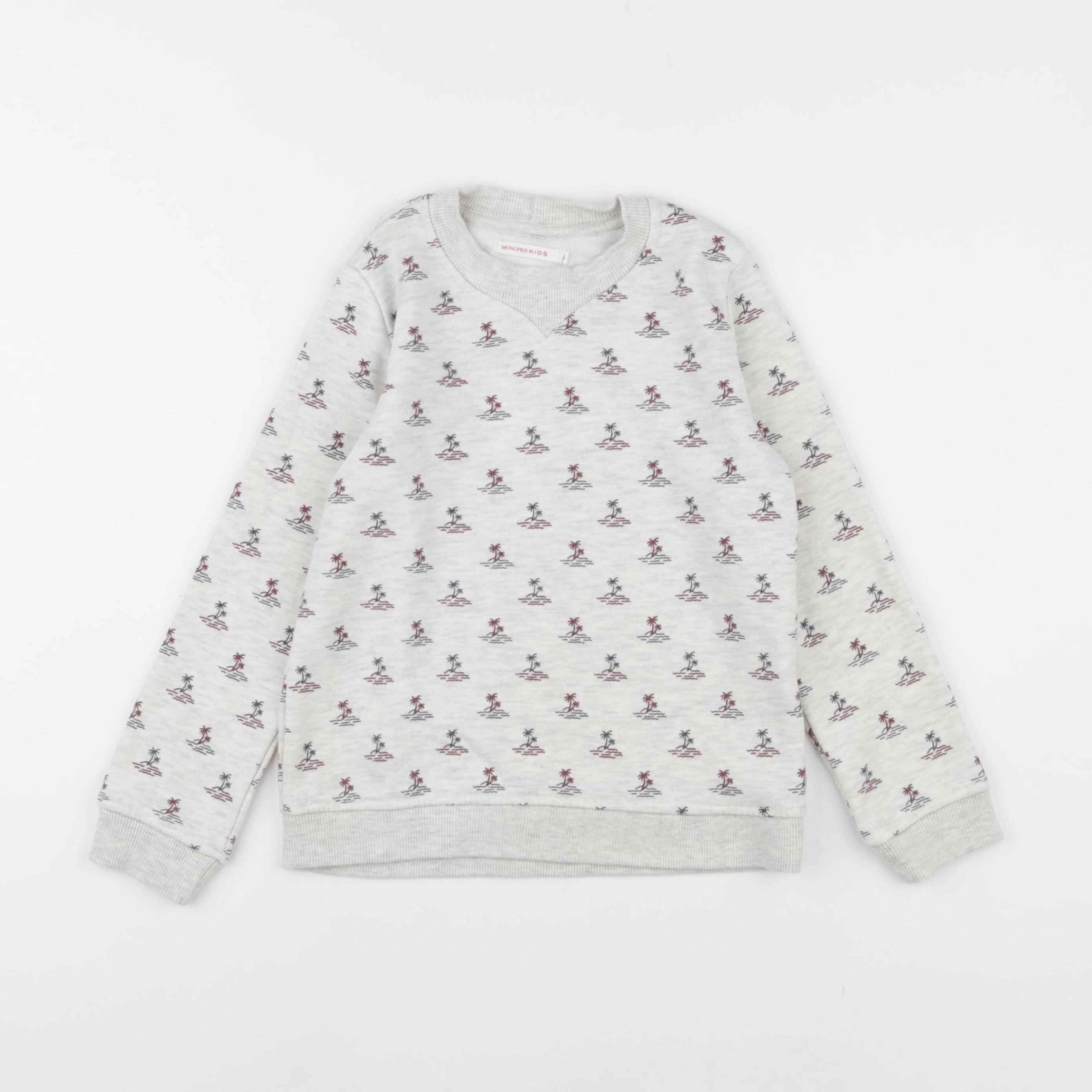 Monoprix - sweat gris - 6 ans