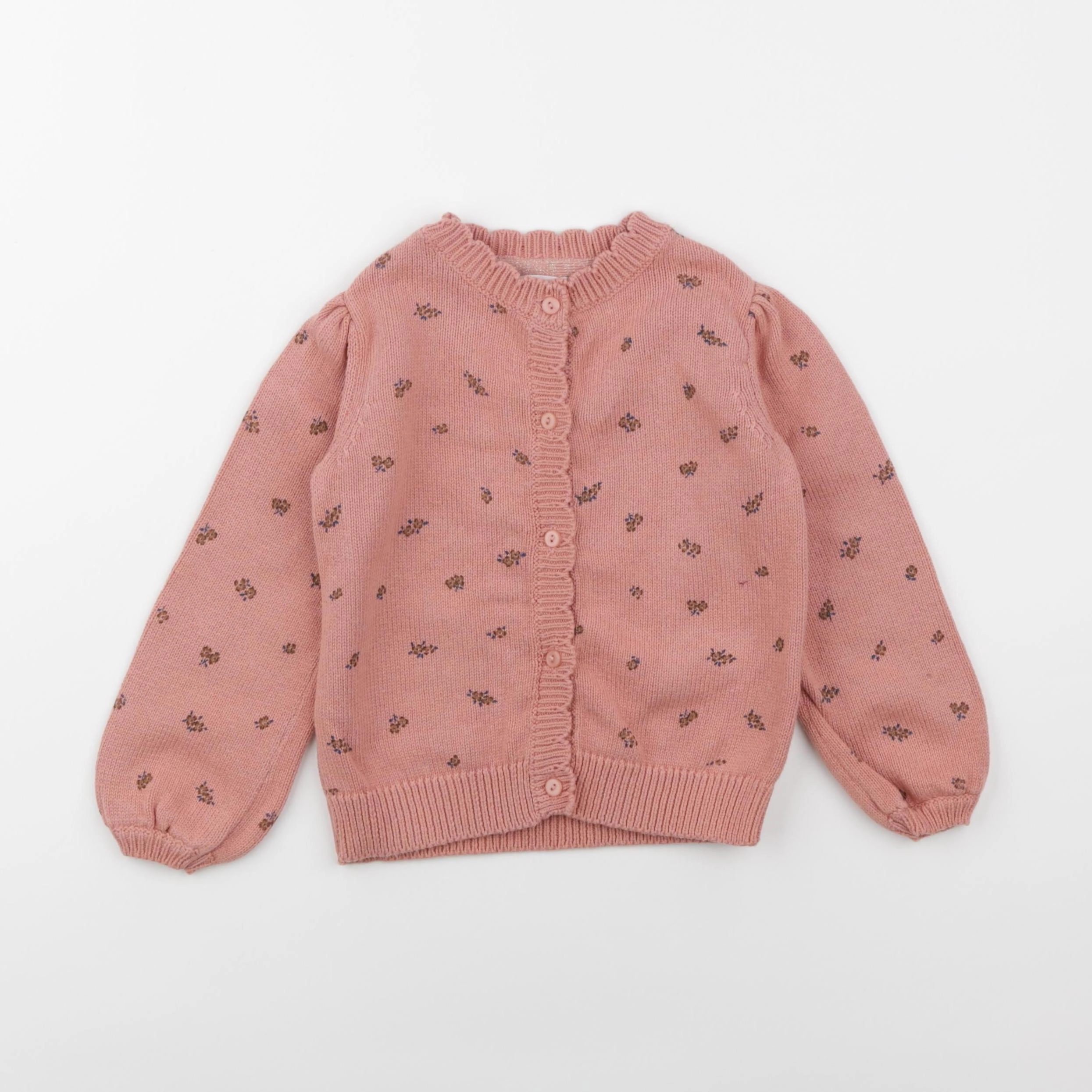 Vertbaudet - gilet rose - 4 ans