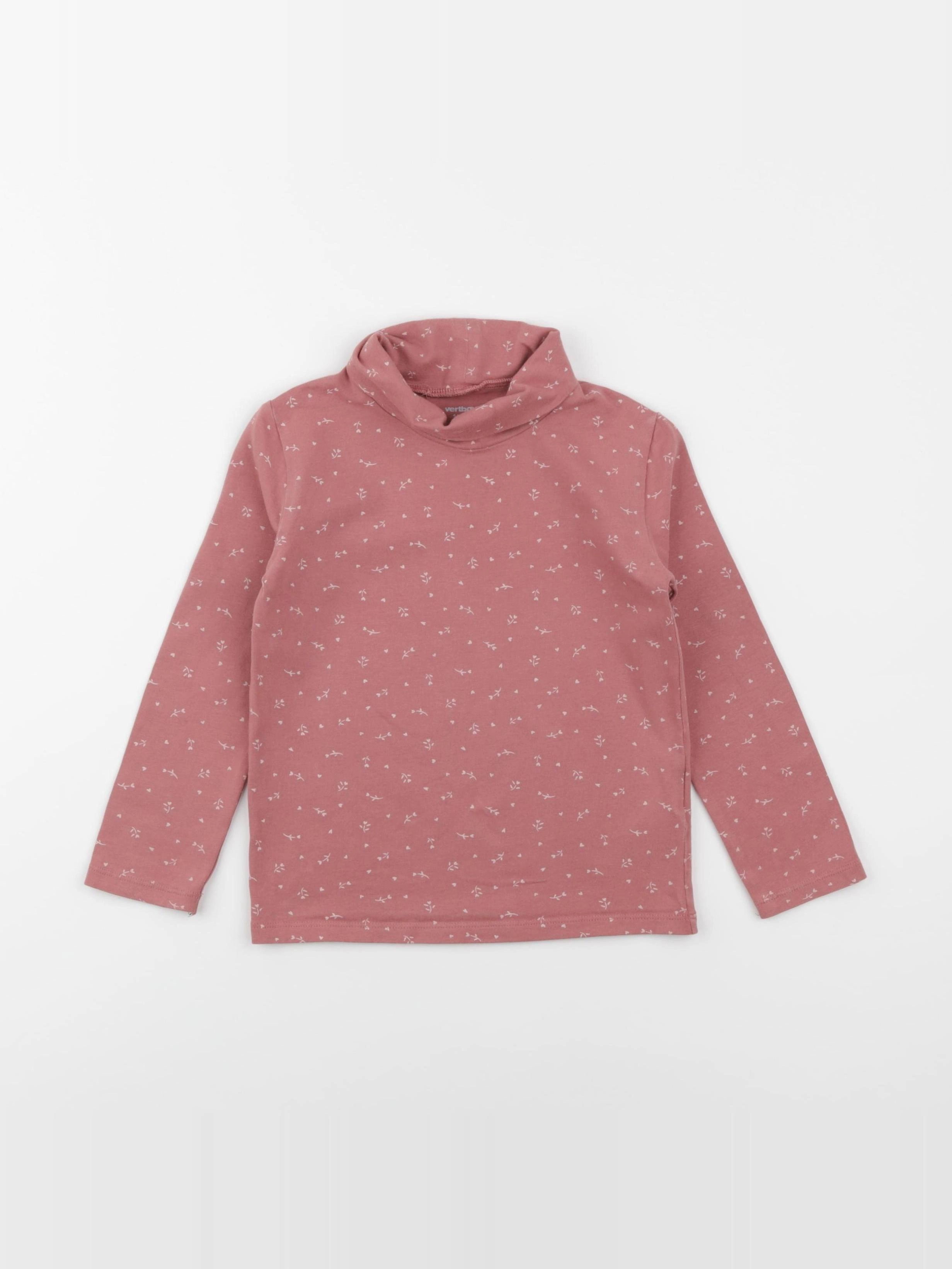 Vertbaudet - sous-pull rose - 4 ans