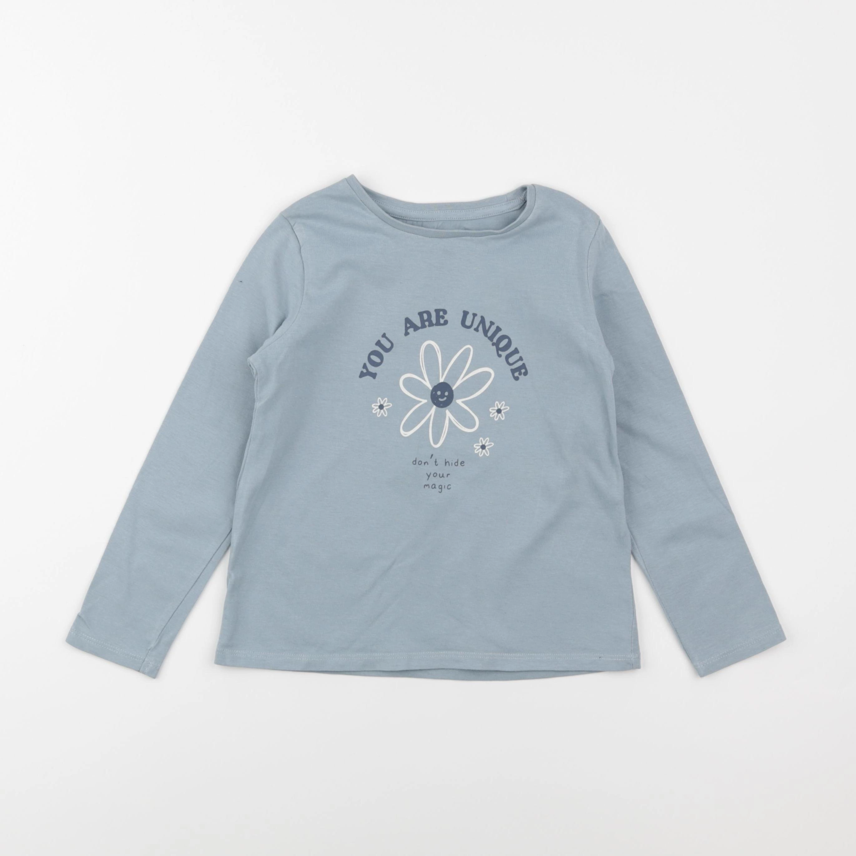 Vertbaudet - tee-shirt bleu - 5 ans