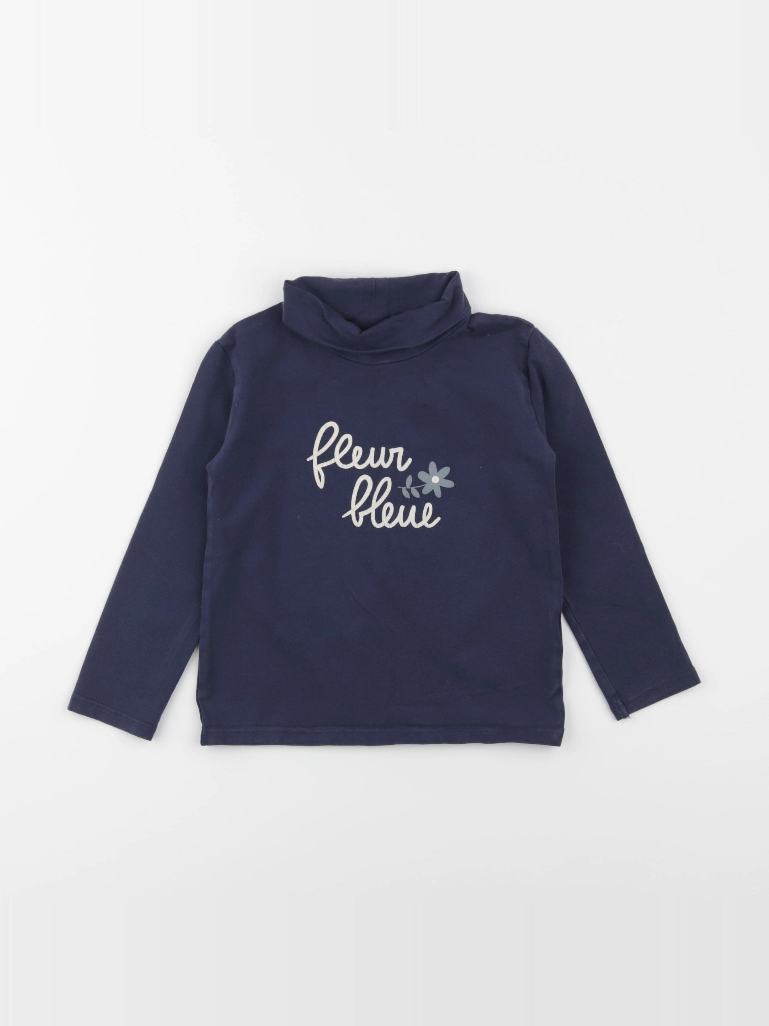 Vertbaudet - sous-pull bleu - 4 ans