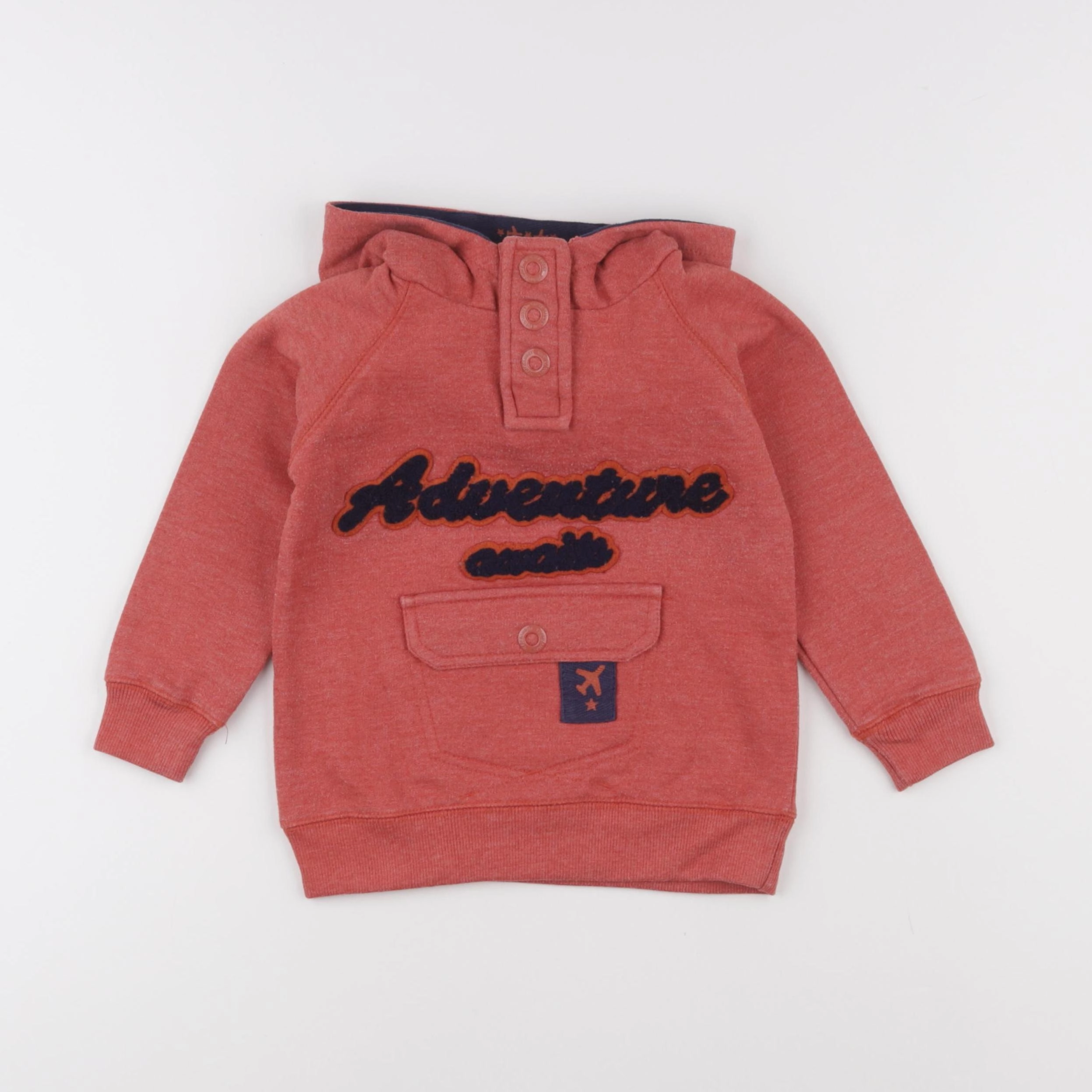Vertbaudet - sweat rouge - 3 ans