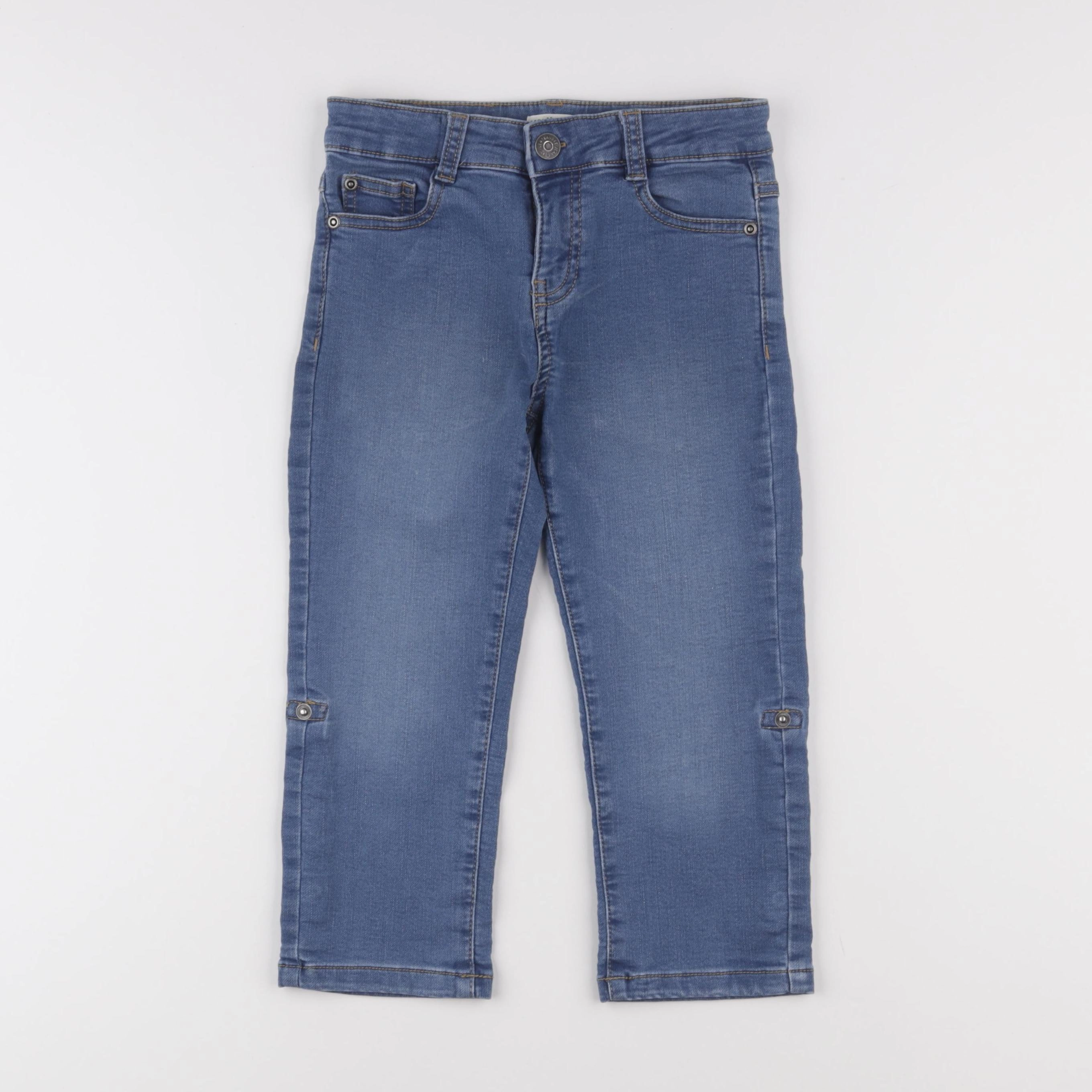 Vertbaudet - pantacourt bleu - 7 ans