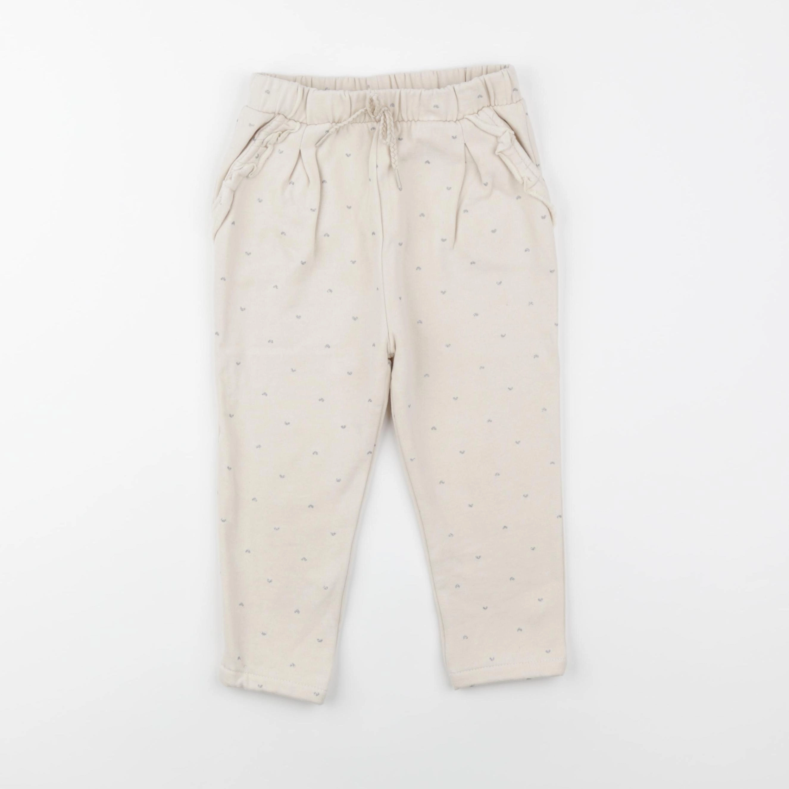 Vertbaudet - jogging doublé beige - 36 mois