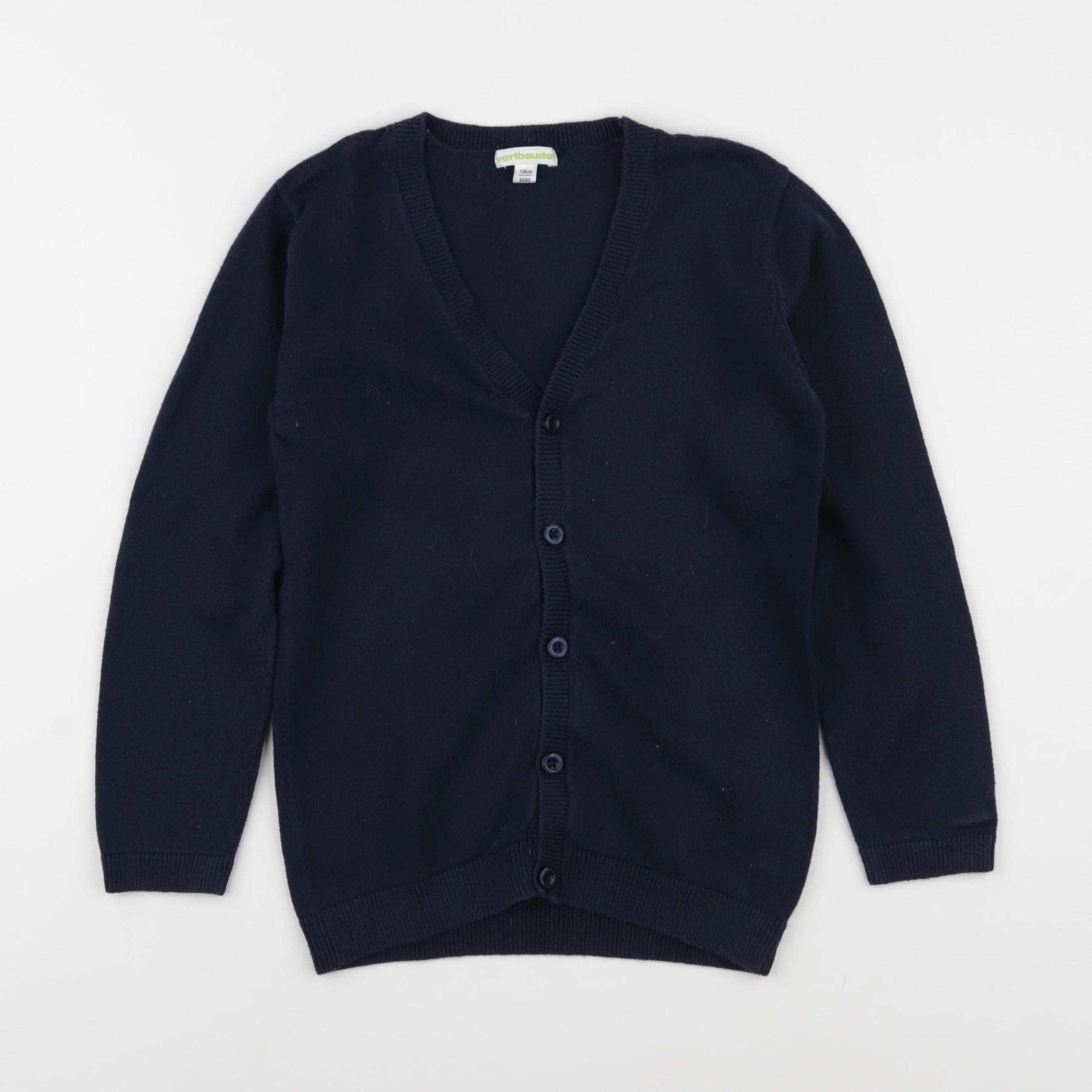 Vertbaudet - gilet bleu - 8 ans